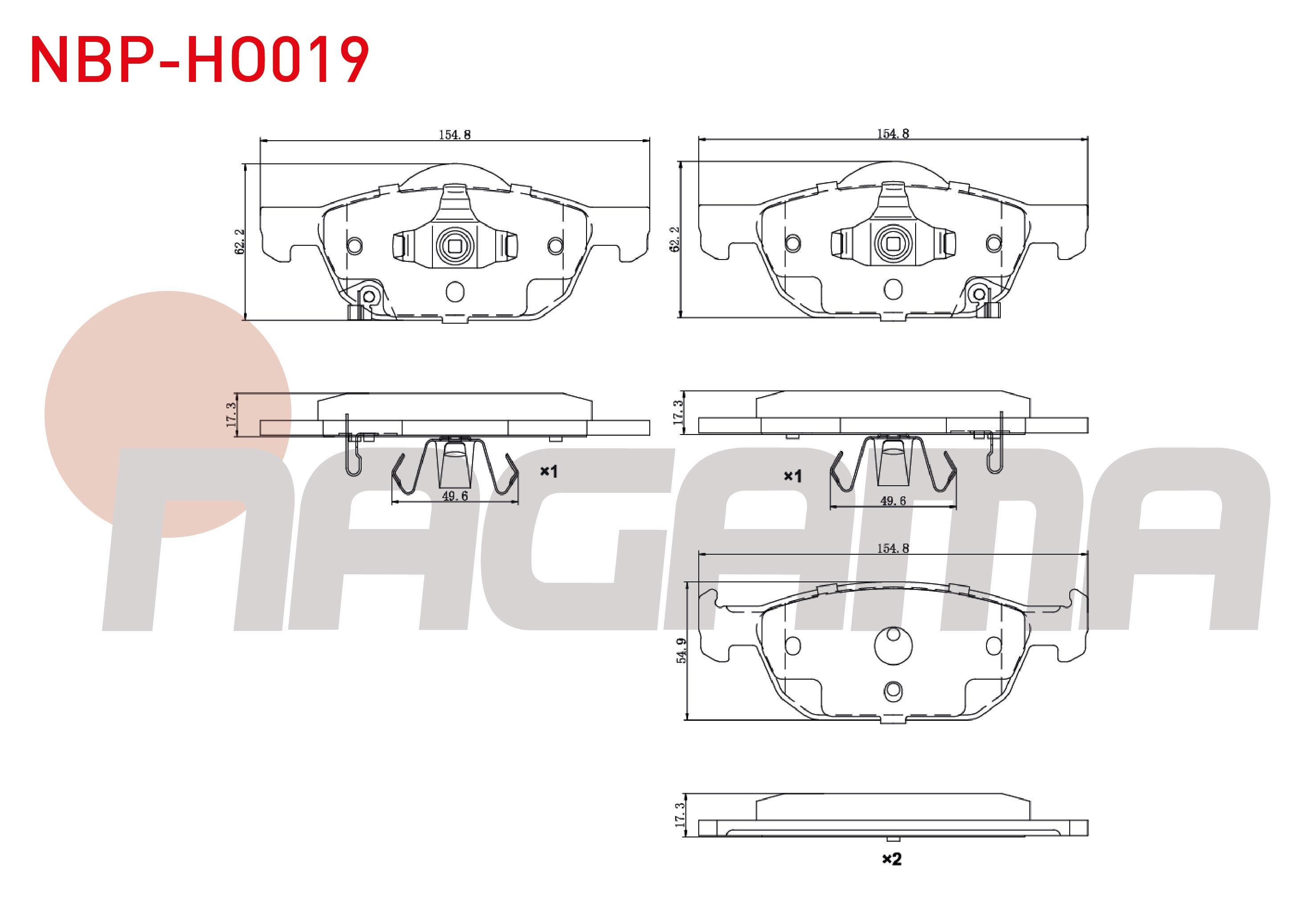 FREN BALATA ON IKAZLI HONDA ACCORD VIII (CU) 2.0 I-VTEC 2008-