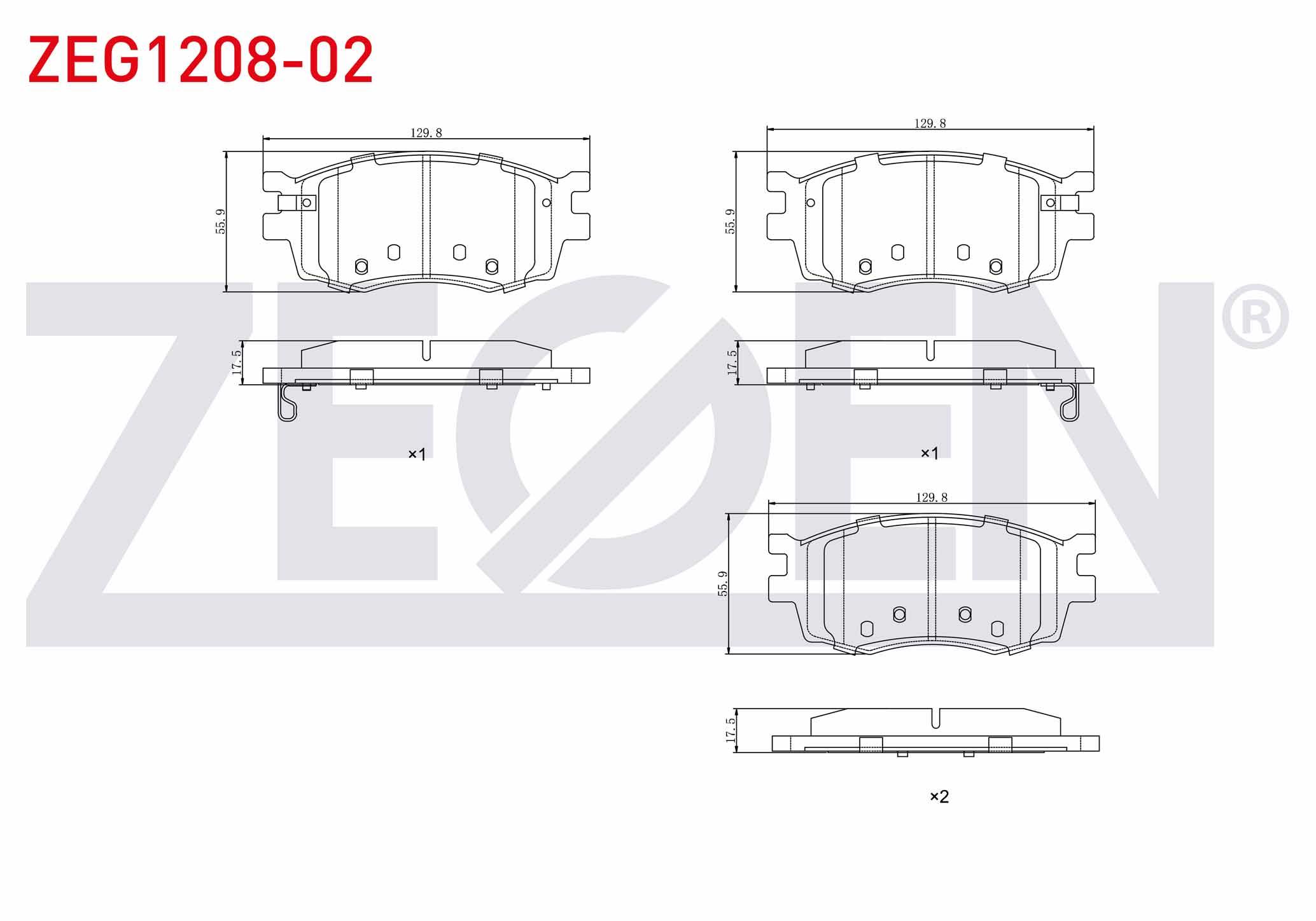 FREN BALATA ON IKAZLI HYUNDAI ACCENT ERA 1.5 CRDI 2006-2012 / ACCENT ERA 1.4i 16v 2006-2012 / ACCENT ERA 1.6 CVVT 2006-2012/ I20 (PB, PBT) 1.4 CRDI 2008-2015/ KIA RIO II 1.5 CRDI 2006-2011