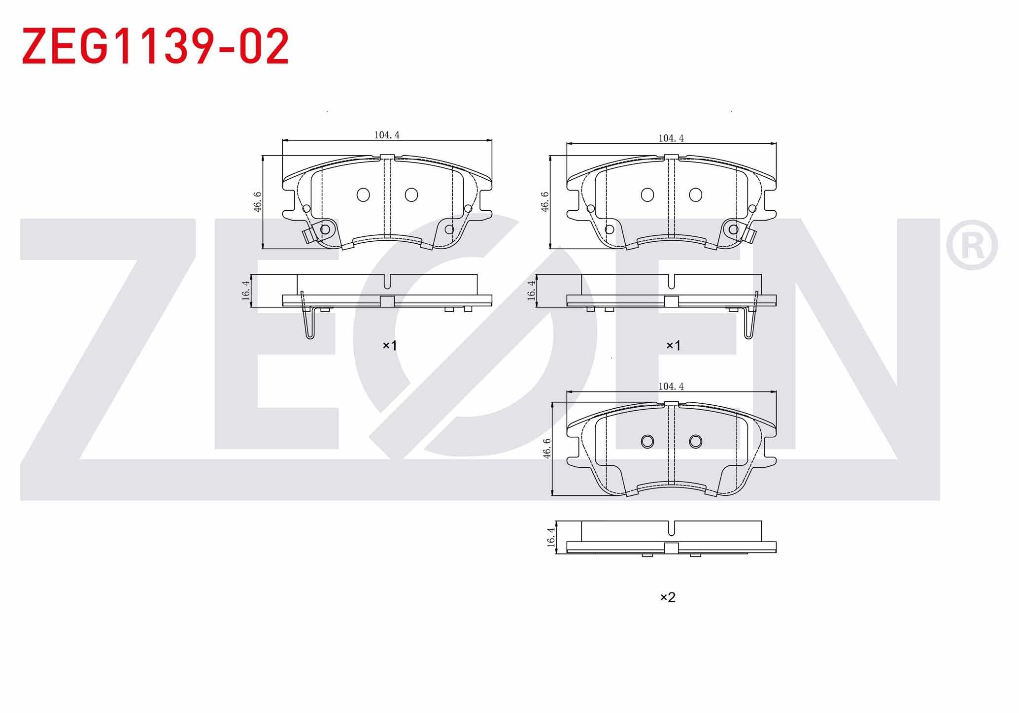 FREN BALATA ON IKAZLI HYUNDAI ATOS (MX) 1.0i 1998-2005 / ATOS (MX) 1.1i 1998-2005 / ATOS PRIME 1.0i 2001-2008 / ATOS PRIME 1.1i 2001-2008
