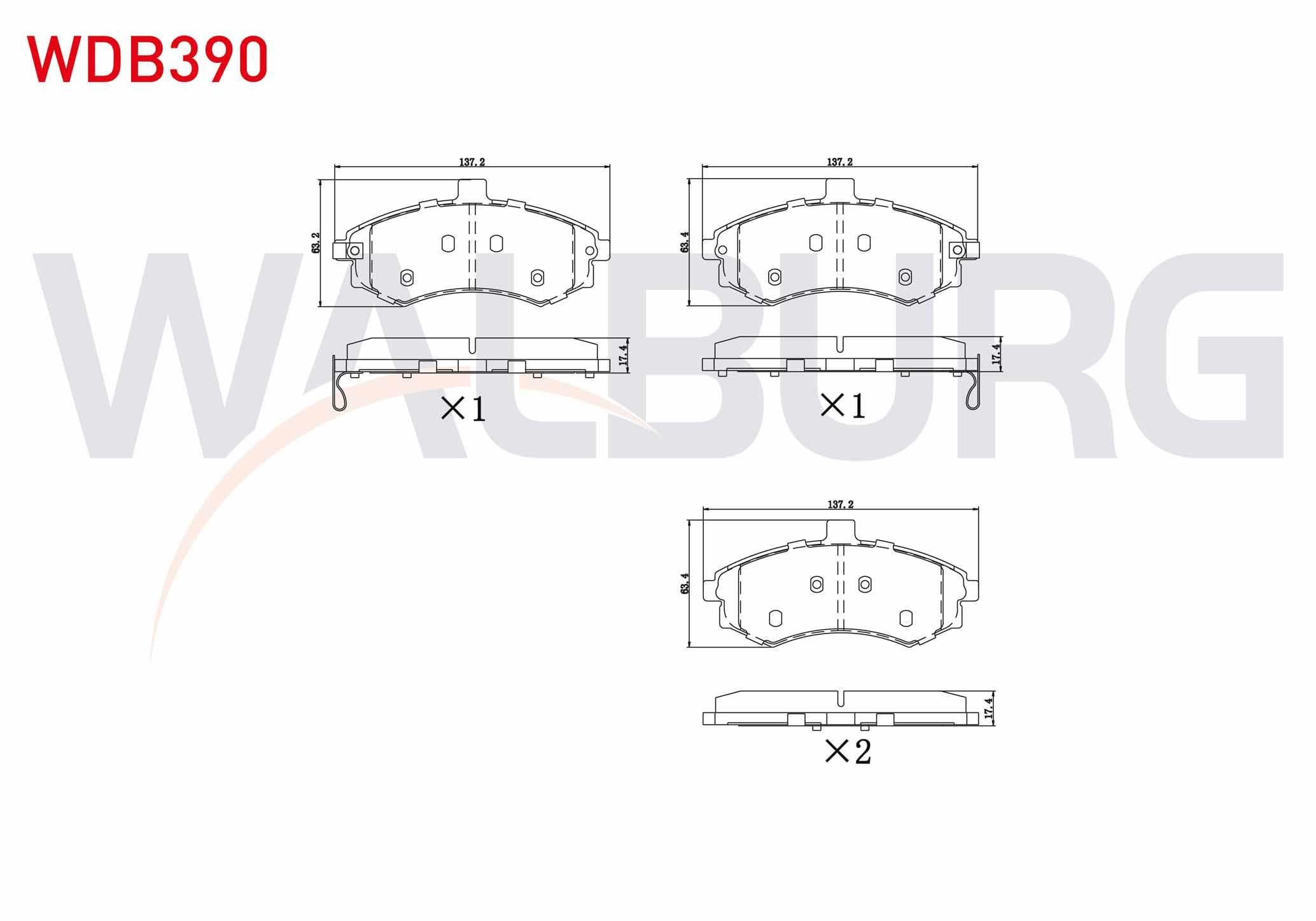 FREN BALATA ON IKAZLI HYUNDAI ELANTRA 1.6i 2001-2007 / MATRIX (FC) 1.5 CRDI 2001-2010 / MATRIX (FC) 1.6 2001-2010 / ELANTRA 2.0 CRDI 2001-2007
