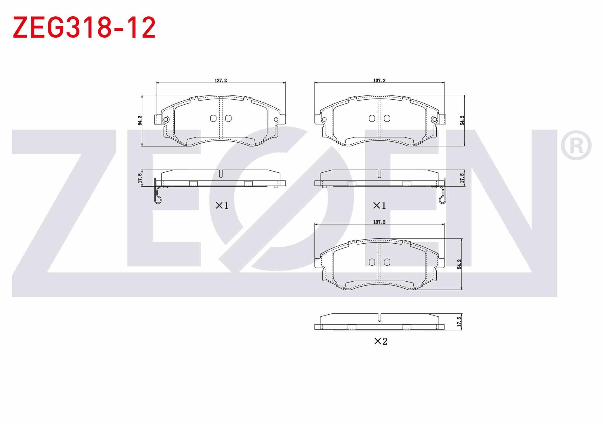 FREN BALATA ON IKAZLI HYUNDAI ELANTRA I-II 1.5 1990-2000/ 1.6i 16v 1990-2000/ SONATA I 2.0i 16v 1988-1993/ MAGENTIS 2.0 CRDI 2001-2005/ 2.0i 16v 2001-2005/ SSANGYONG KORANDO (KJ) 2.9 D 1996-2010