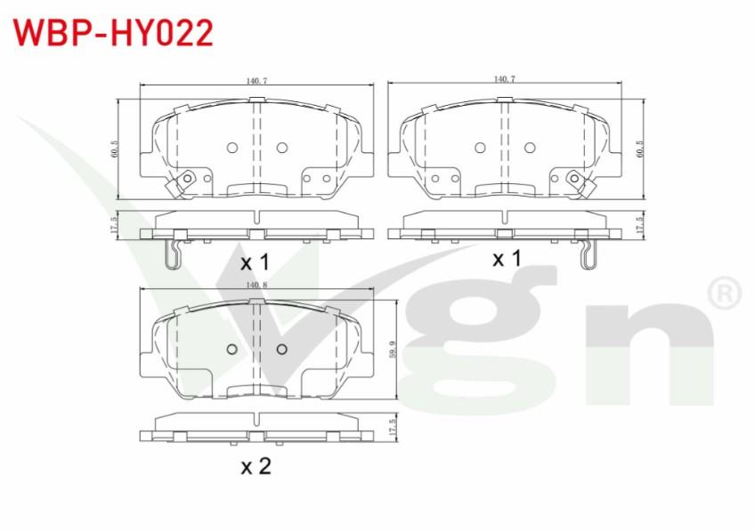 FREN BALATA ON IKAZLI HYUNDAI I30 (GD) 1.6 GDI 2011-2017 / I30 (GD) 1.6 CRDI 2011-2017 / KIA CEED 1.6 CRDI 2012-