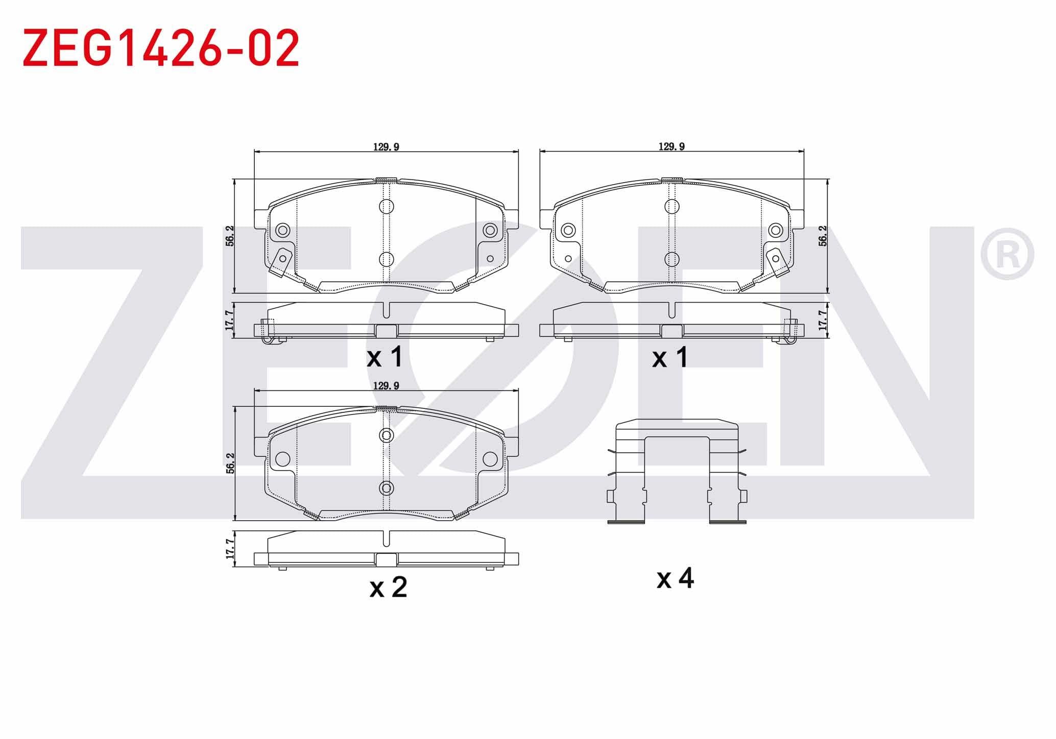 FREN BALATA ON IKAZLI HYUNDAI IX35 (LM) 2.0 CRDI 4X4 18 JANT 2010-