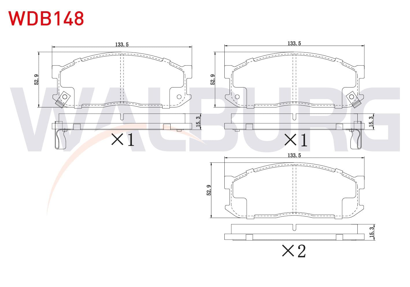 FREN BALATA ON IKAZLI KIA BESTA 2.2 D 1993-2003 / MAZDA E 2200 (SR2) 2.2 D 1984-2004