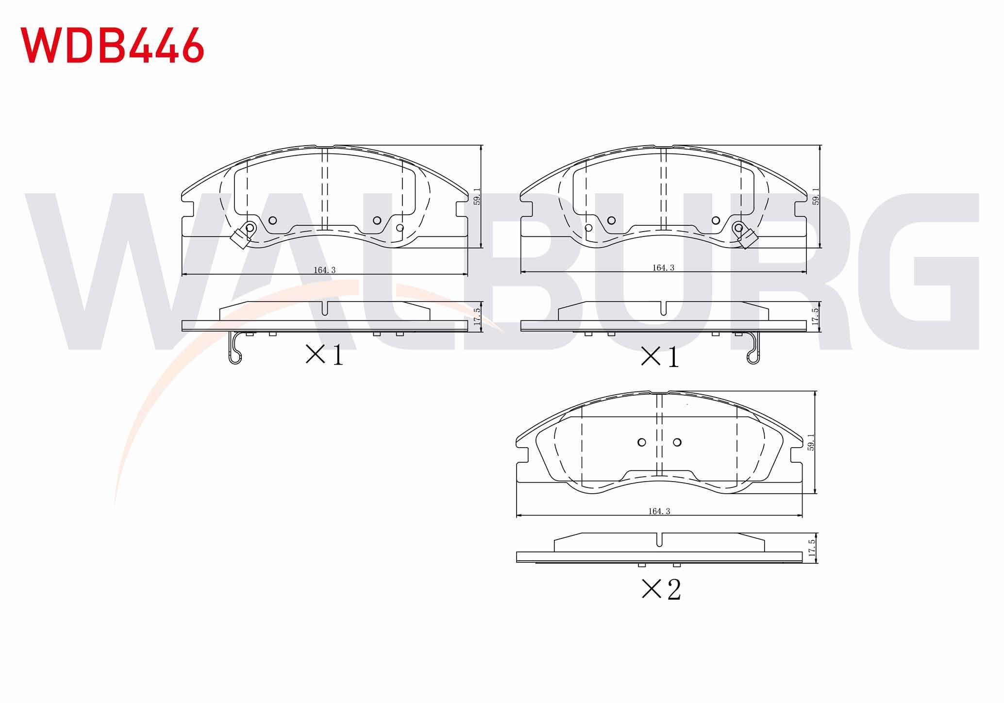 FREN BALATA ON IKAZLI KIA CERATO (LD) 1.6i 2004-2012 / KIA CERATO (LD) 1.5 CRDI 2004-2012
