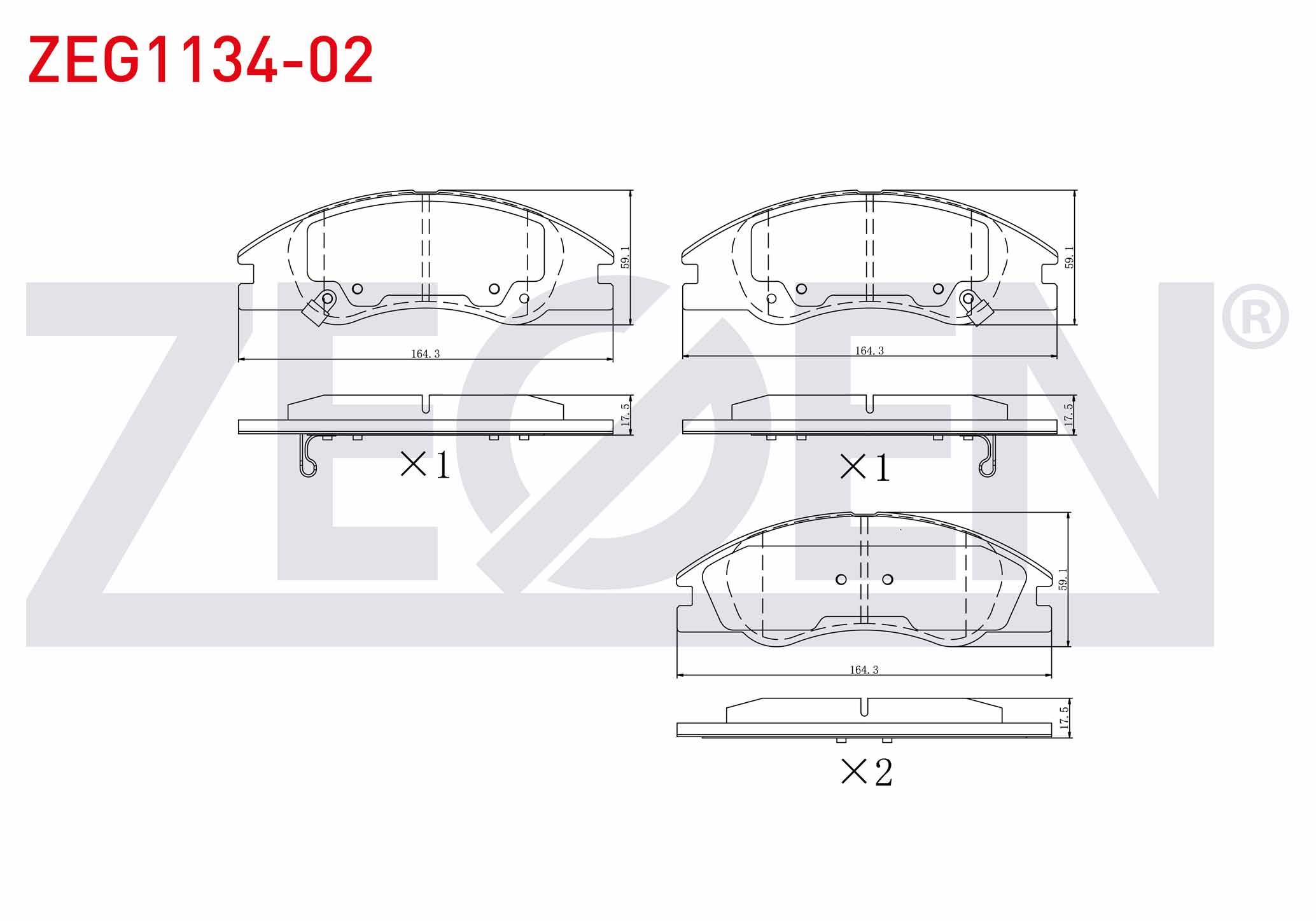 FREN BALATA ON IKAZLI KIA CERATO (LD) 1.6i 2004-2012 / KIA CERATO (LD) 1.5 CRDI 2004-2012