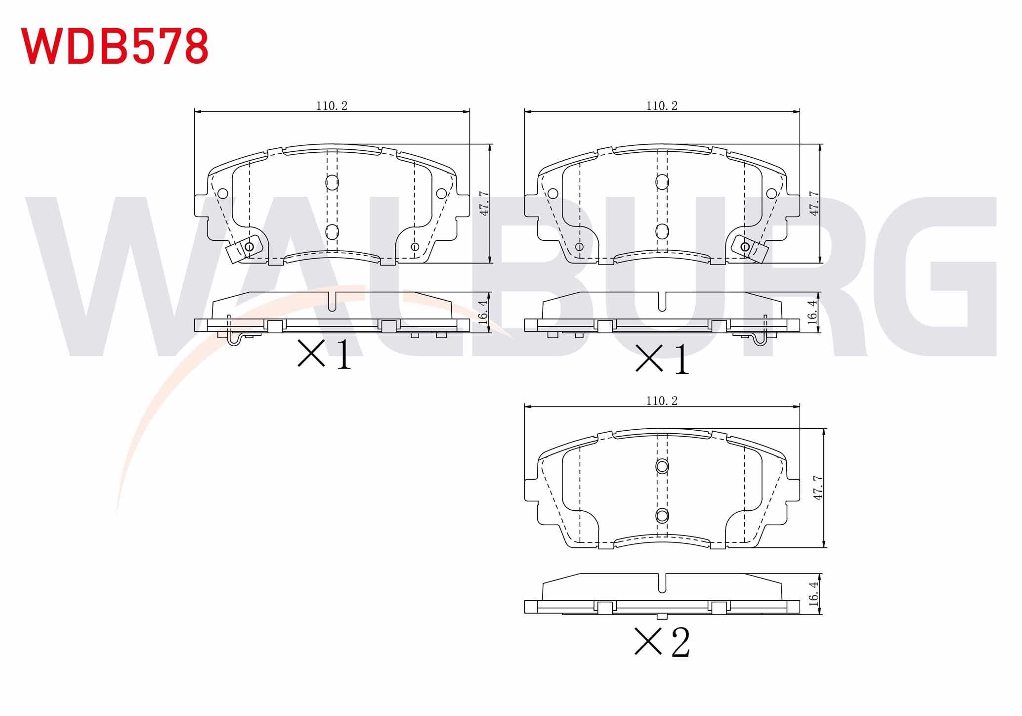 FREN BALATA ON IKAZLI KIA PICANTO (TA) 1.1 2011- / PICANTO (TA) 1.25 2011-