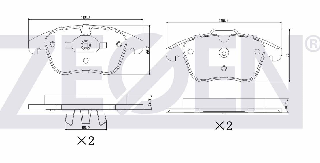 FREN BALATA ON IKAZLI LAND ROVER RANGE ROVER EVOQUE (LV) 2.0 Si4 2011-