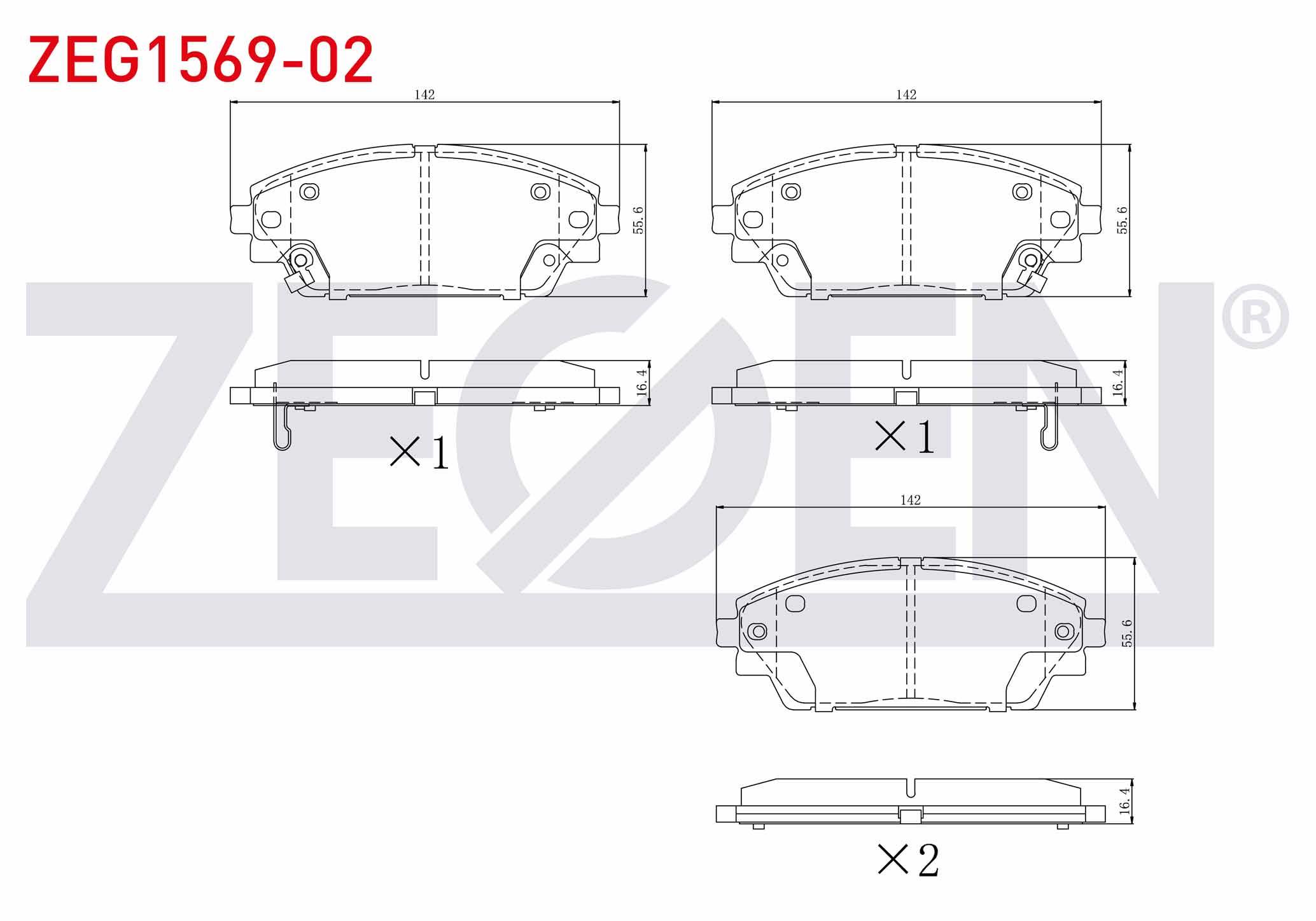 FREN BALATA ON IKAZLI MAZDA 3 (BM) SKYACTIVE G100 - G120 - G165 - D150 2013-
