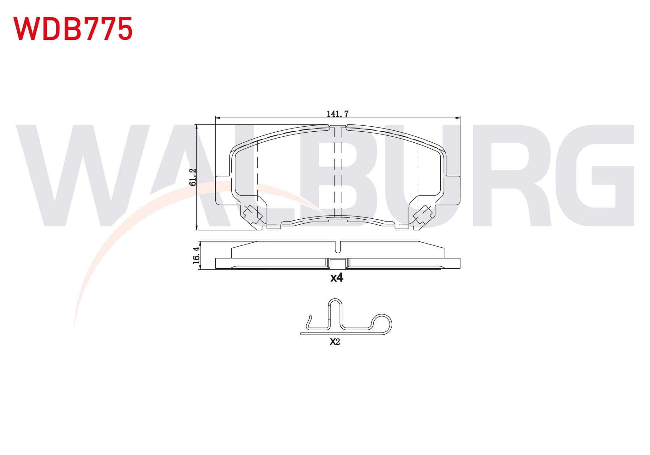 FREN BALATA ON IKAZLI MAZDA CX-5 (KE,GH) 2.0 - 2.2 D 4X4 2011- / JEEP CHEROKEE (KL) 2.0 CRD - 3.2 V6 2014-
