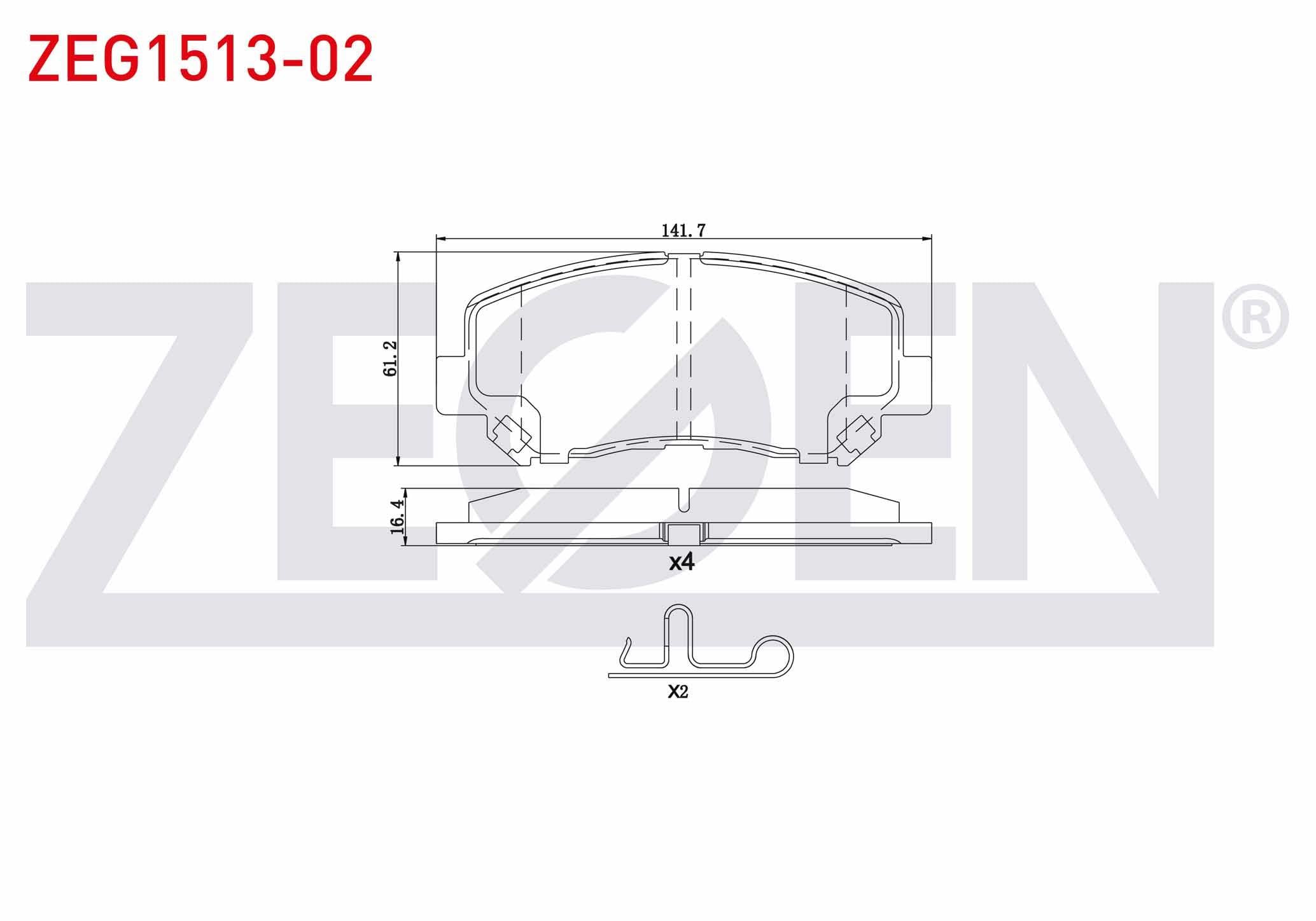 FREN BALATA ON IKAZLI MAZDA CX-5 (KE,GH) 2.0 - 2.2 D 4X4 2011- / JEEP CHEROKEE (KL) 2.0 CRD - 3.2 V6 2014-