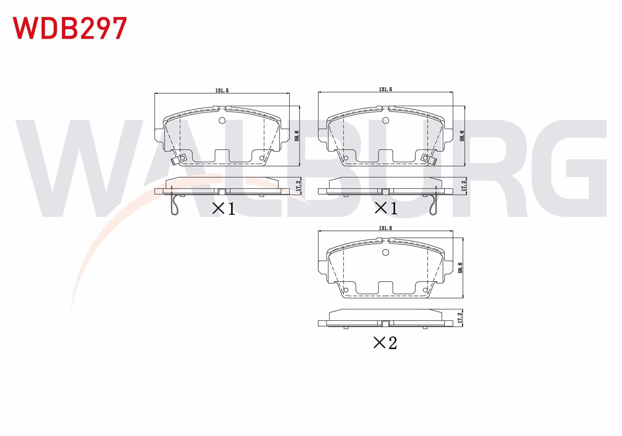 FREN BALATA ON IKAZLI NISSAN PRIMERA (P12) 1.6i 2002-/ PRIMERA (P12) 1.8i 16v 2002- / PRIMERA (P12) 2.0i 16v 2002-