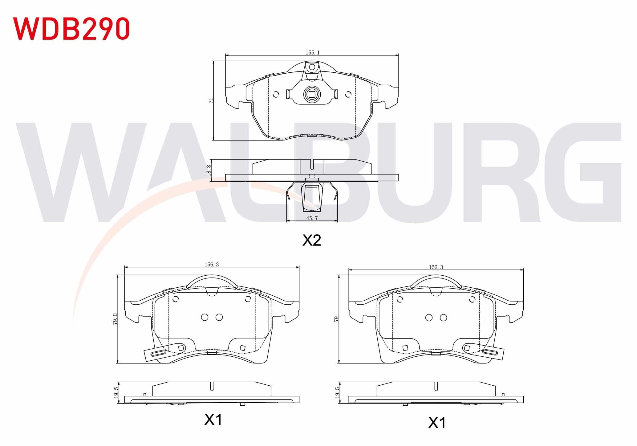 FREN BALATA ON IKAZLI OPEL ZAFIRA A 1.6 16v 1999-2005/ ZAFIRA A 1.8 16v 1999-2005/ ASTRA G 1.6 16v 1998-2005/ ASTRA G 2.0 16v 1998-2005/ ASTRA G 2.0 DTI 1998-2005 / ASTRA F 2.0 1991-1998