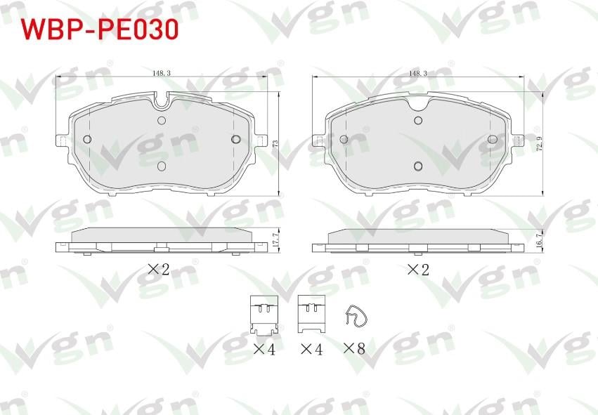 FREN BALATA ON IKAZLI PEUGEOT 308 II 1.6 HDI 2014- / DS 4 II 1.6 2021- / OPEL ASTRA L 1.2 - 1.5 D 2021-