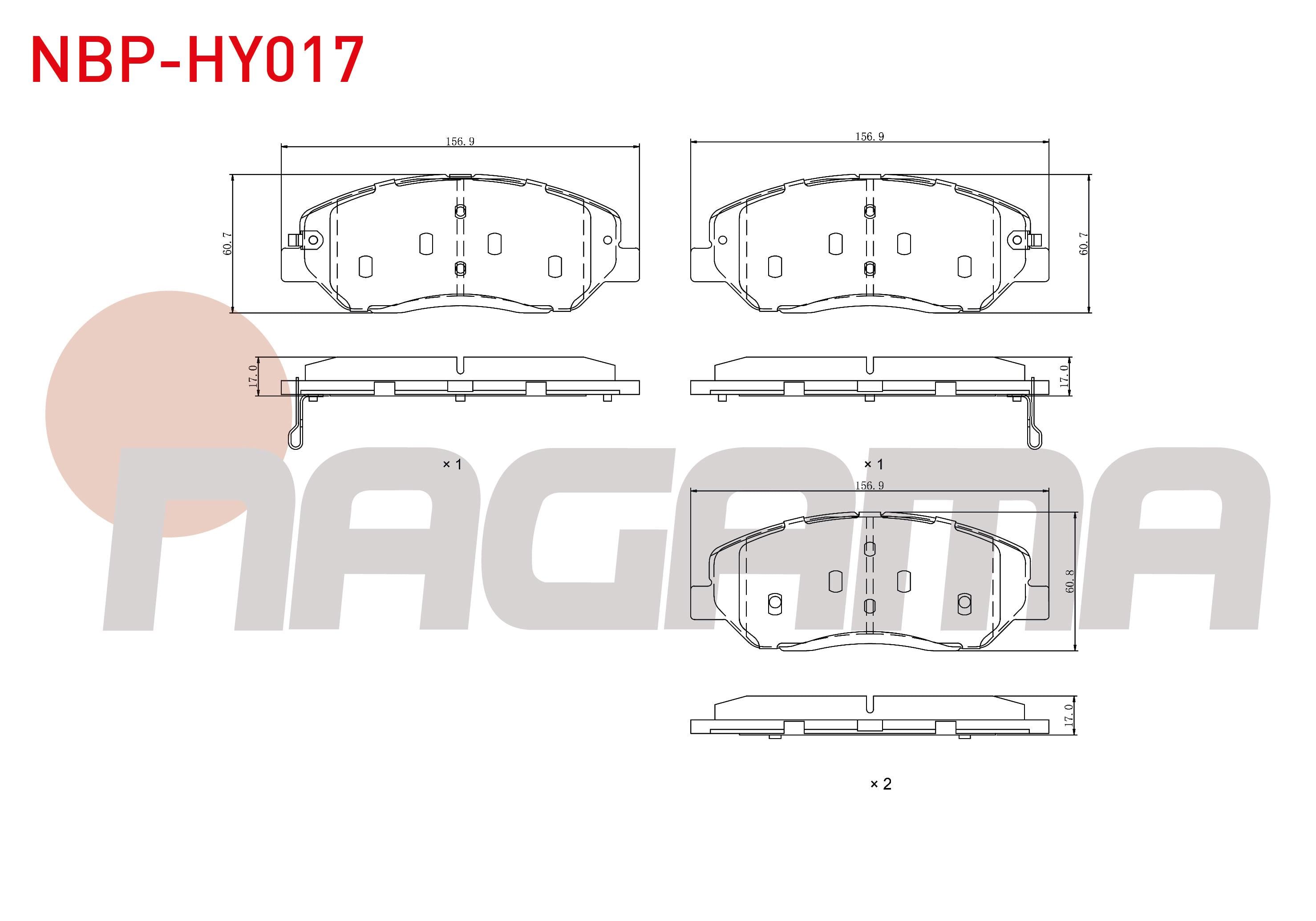 FREN BALATA ON IKAZLI SANTA FE 2.2 CRDI 2006-2012/ SANTA FE 2.7i V6 2006-2012/ KIA SORENTO II 2.2 CRDI 2009-2015/ SORENTO II 2.0 CRDI 2009-2015/ KORANDO 2.0 e-XDI 2010- / ACTYON II 2.0 XDI 2011-