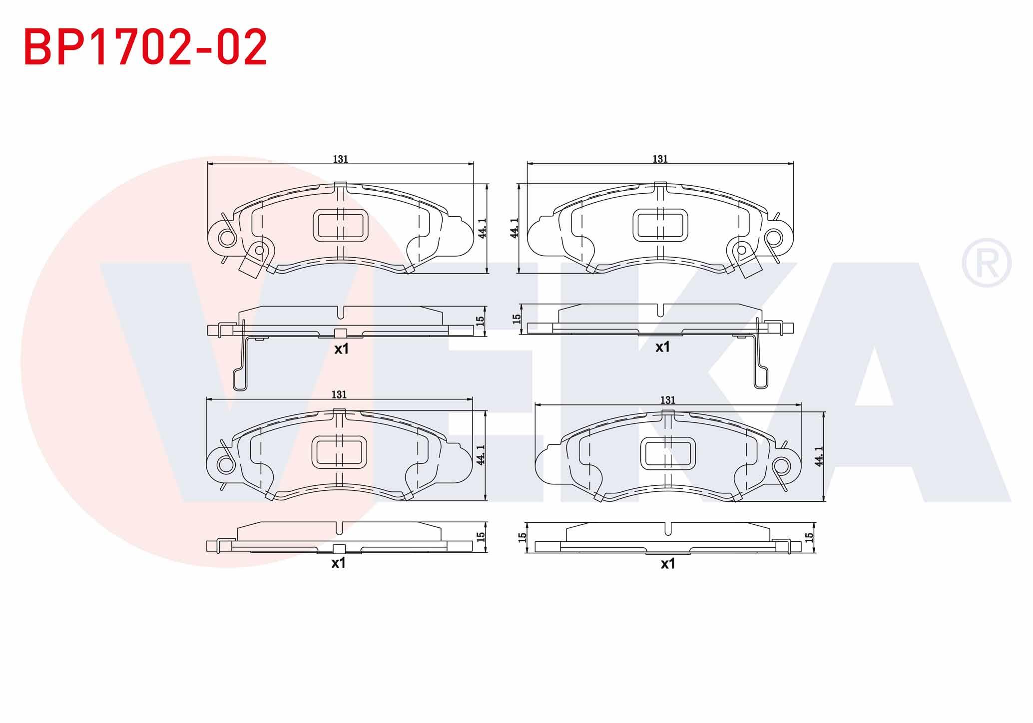 FREN BALATA ON IKAZLI SUZUKI SWIFT II (EA,MA) 1.3i 1989-2004 / SWIFT II (EA,MA) 1.6i 1989-2004