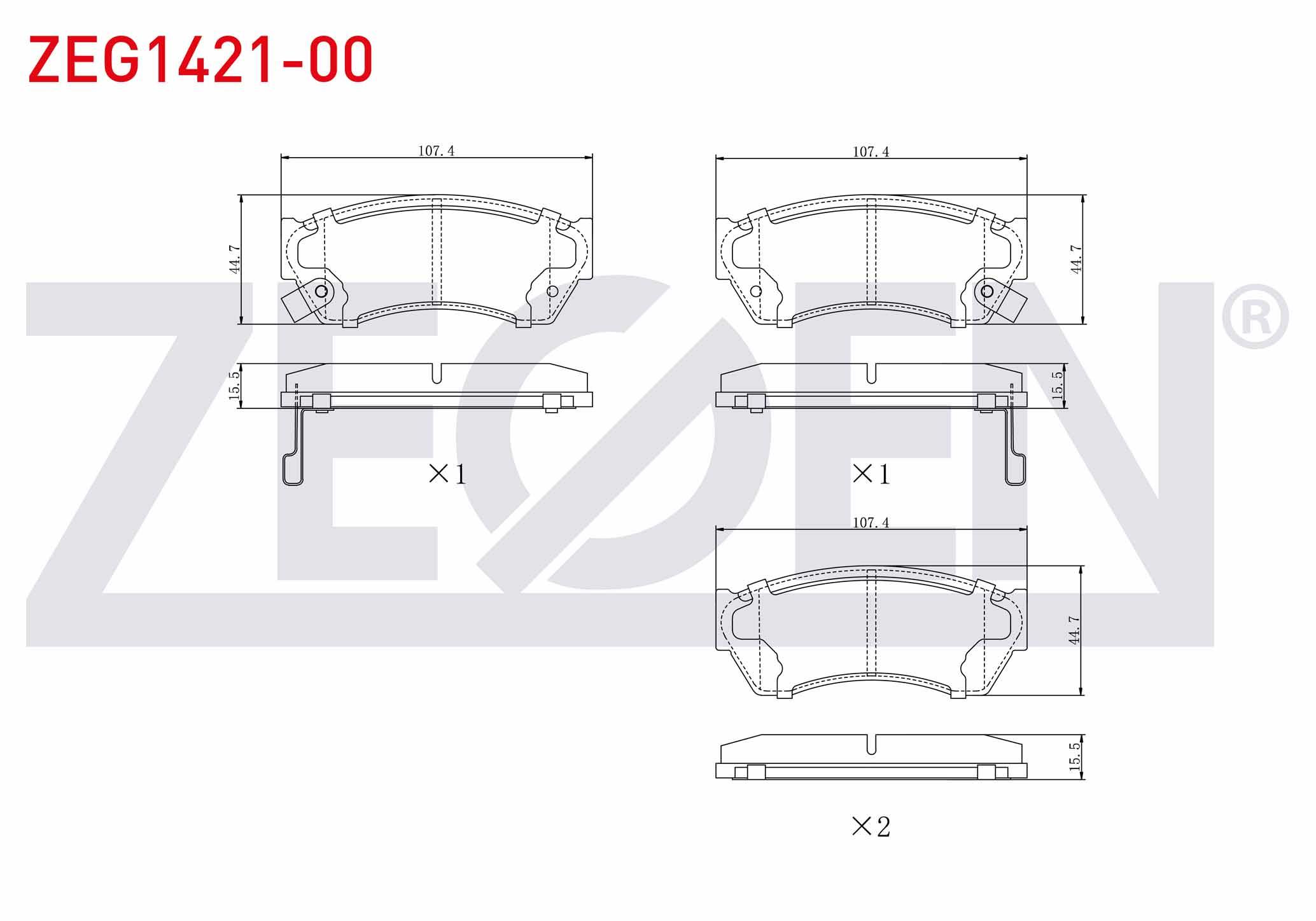 FREN BALATA ON IKAZLI TATA INDIGO 1.4 D 2003-/ 1.4 2003-/ SUZUKI SWIFT II 1.3i 1989-2004 / 1.0i 1989-2004 / ALTO III (EF) 1.0 1994-2002/ NISSAN SUNNY II (N13) 1.6i 1986-1991