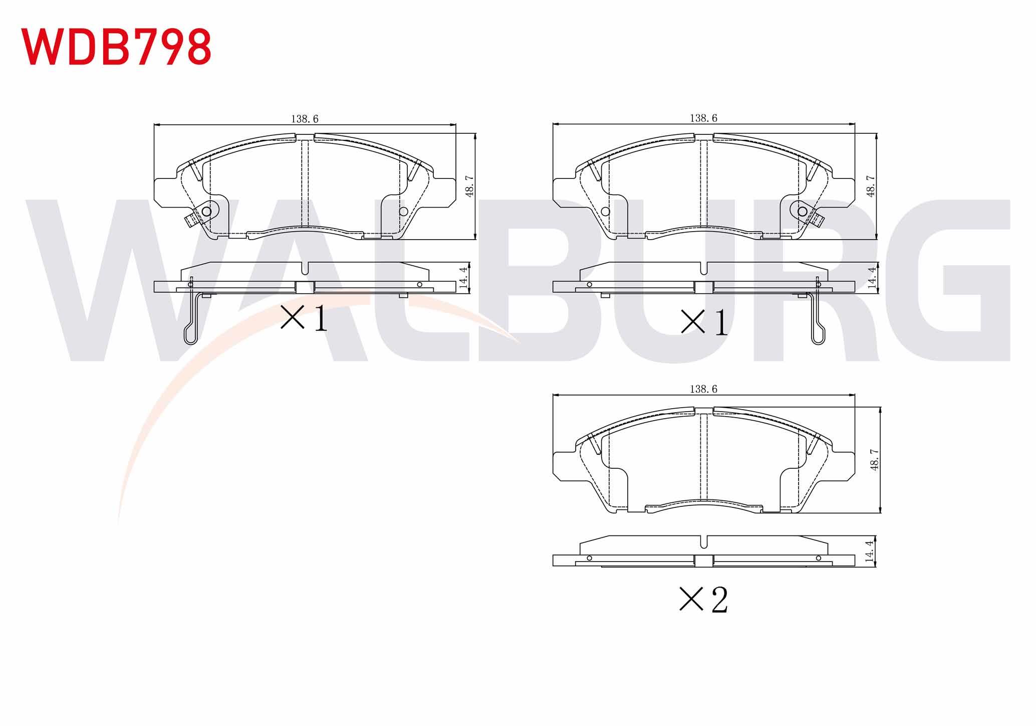 FREN BALATA ON IKAZLI TEL DELIKLI NISSAN MICRA IV (K13) 1.2 2010- / NISSAN NOTE (E12) 1.5 DCI 2013- / NISSAN NOTE (E12) 1.6i 16v 2013-
