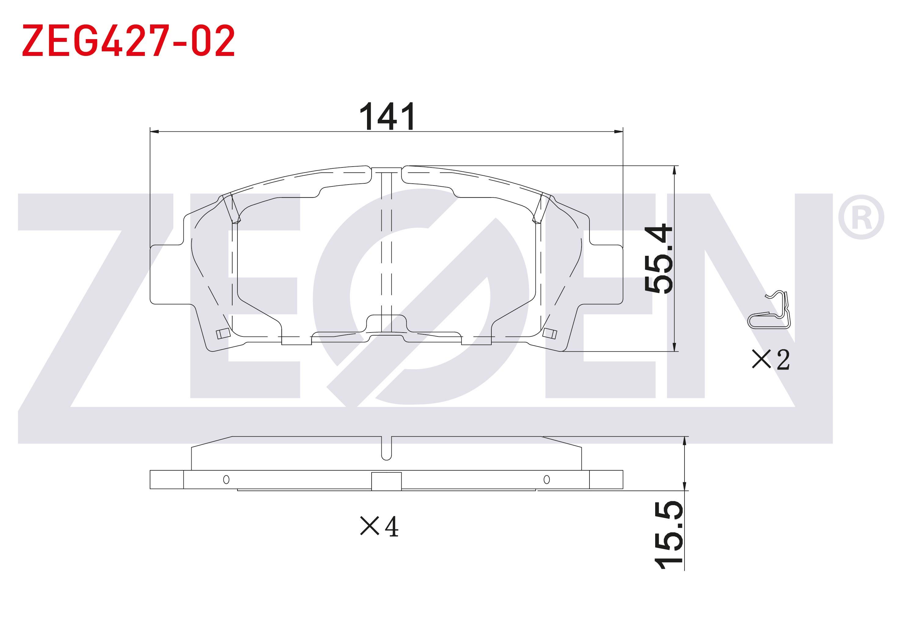 FREN BALATA ON IKAZLI TOYOTA AVENSIS 1.6 VVT-I - 1.8 16v - 2.0 VVT-I - 2.0 D-4D 1999-2003 / CARINA E 2.0i - 2.0 D 1992-1997 / CELICA 2.0 1993-1999