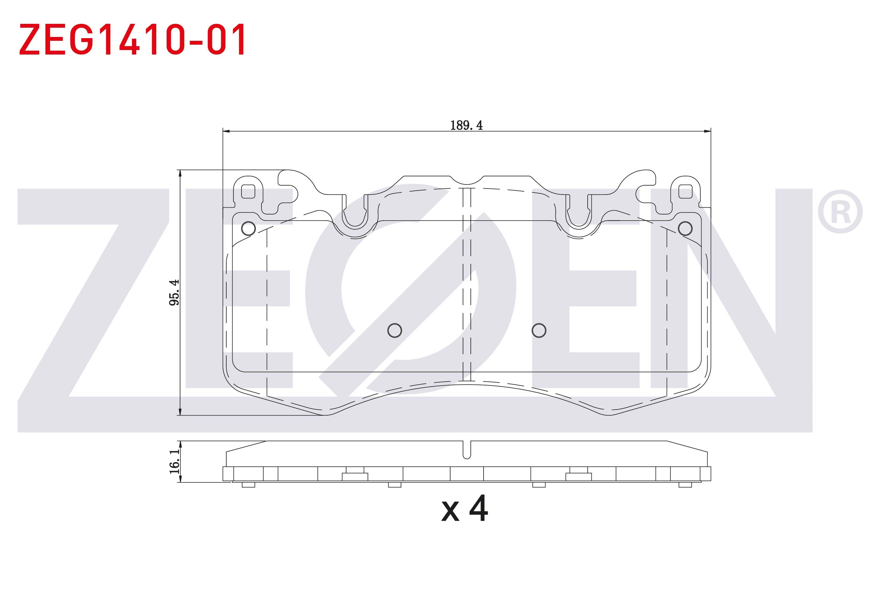 FREN BALATA ON LAND ROVER DISCOVERY IV (LA) 3.0 TD 4X4 2010-
