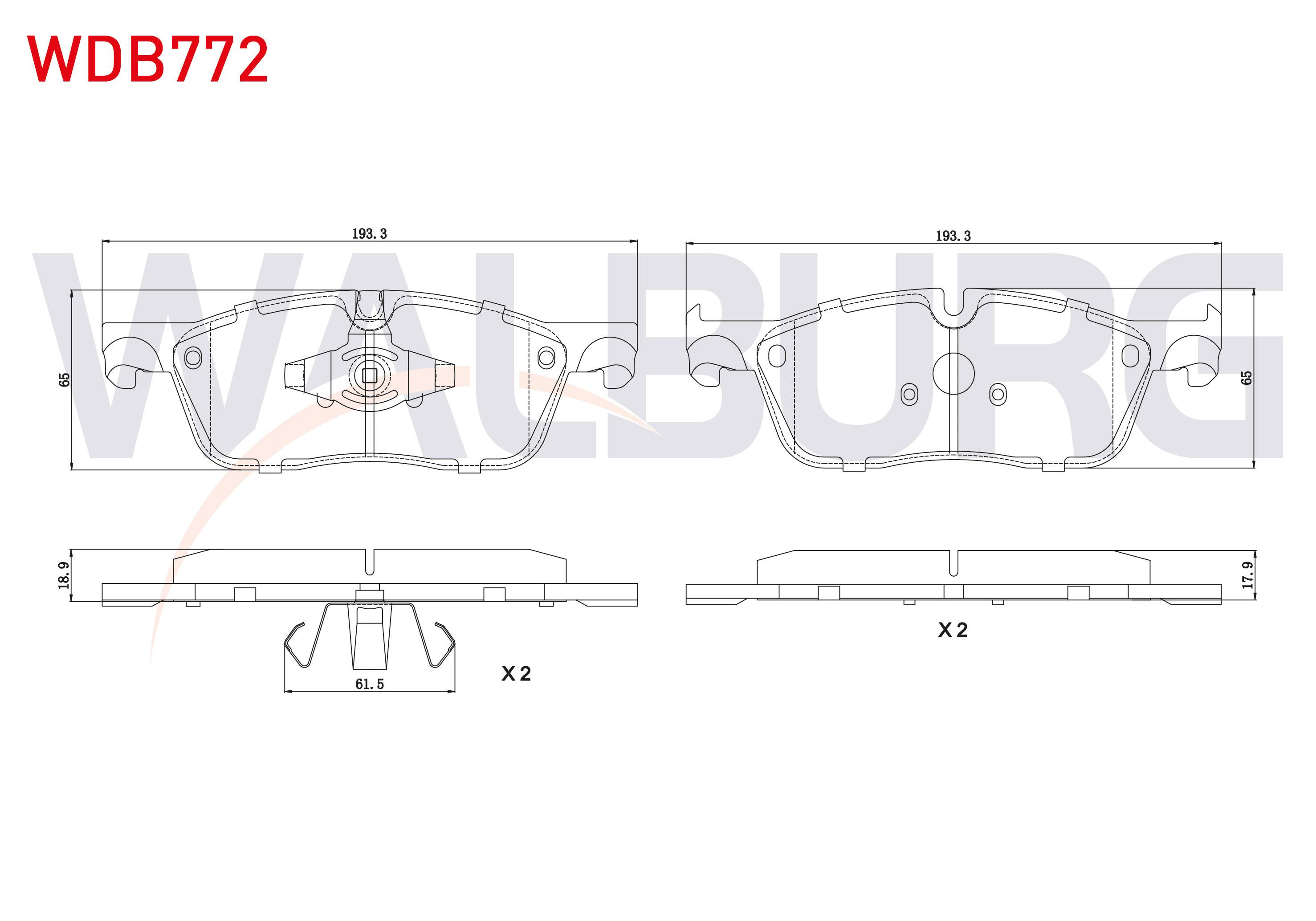 FREN BALATA ON LAND ROVER DISCOVERY SPORT (LC) 2.0 TD4 2014-