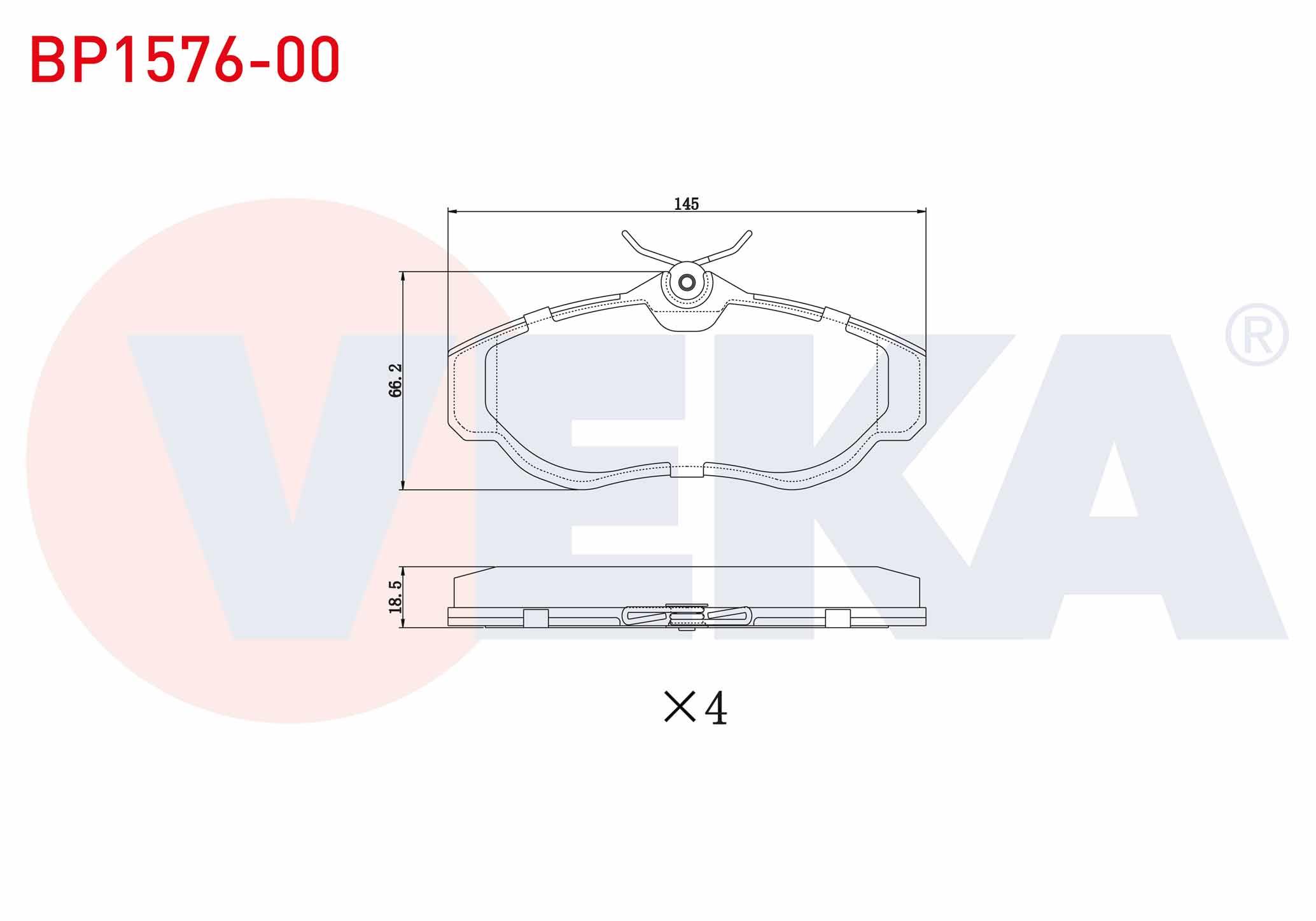 FREN BALATA ON LAND ROVER RANGEROVER II (LP) 2.5 D 1994-2002 / RANGE ROVER II (LP) 4.0i 1994-2002 / DISCOVERY (LJ,LT) 2.5 TDI 1994-2004 / DISCOVERY (LJ,LT) 4.0 V8 1994-2004