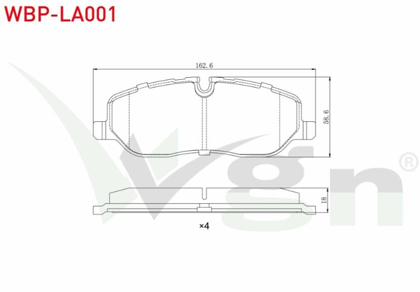 FREN BALATA ON LAND ROVER RANGEROVER III 3.0 TD 6 2002-2012 / LAND ROVER DISCOVERY (TAA) 2.7 TD 2004-2010