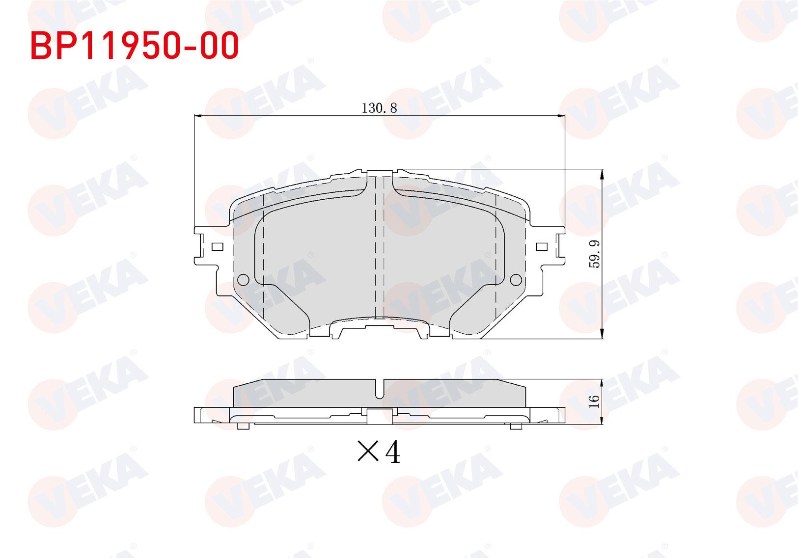 FREN BALATA ON MAZDA 3 (BM, BN) 1.5 - 1.6 2019-