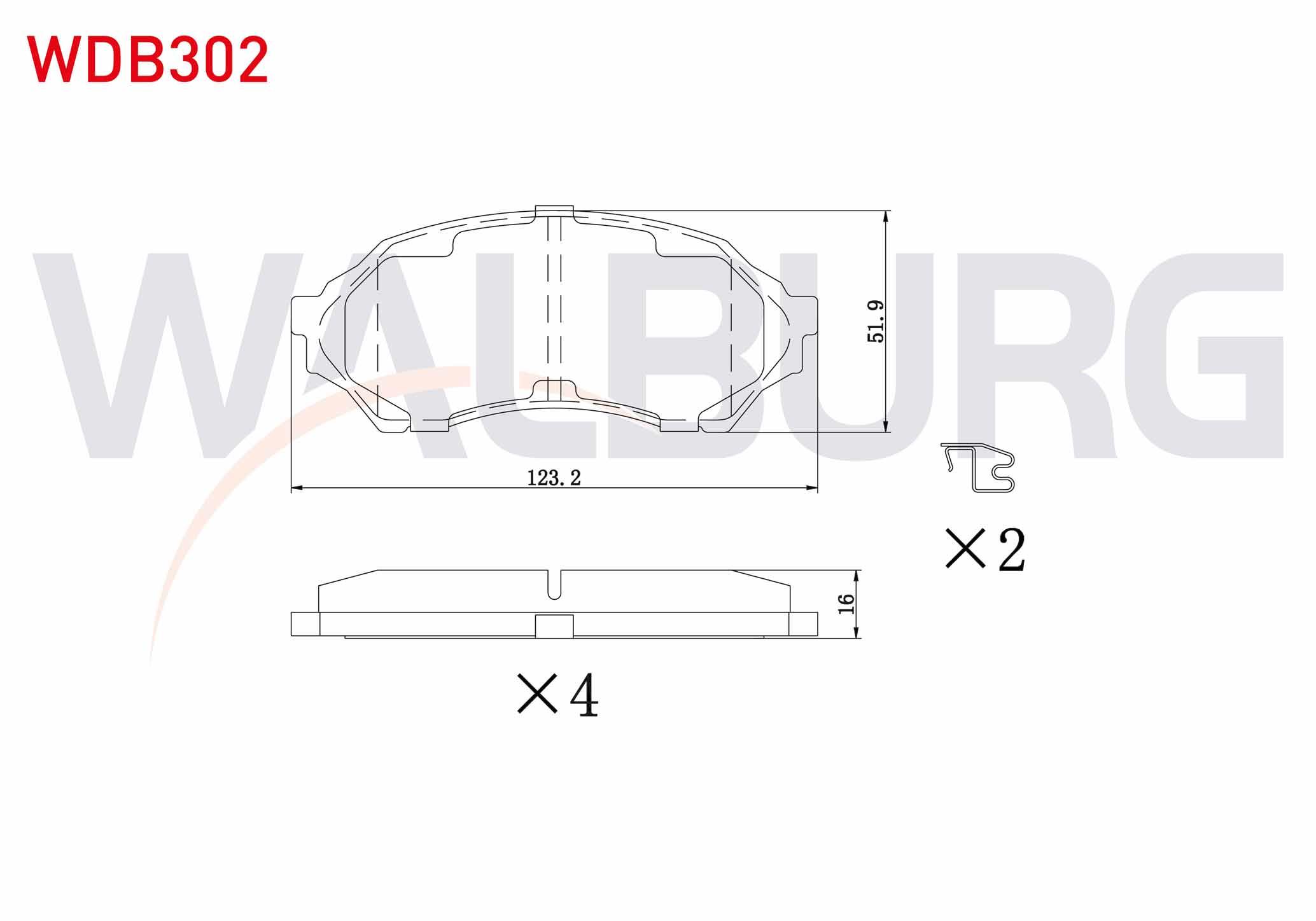 FREN BALATA ON MAZDA 323 VI (BJ) 1.4i 16v 1998-2004 / 323 VI (BJ) 1.5i 16v 1998-2004 / 323 VI (BJ) 1.6i 1998-2004