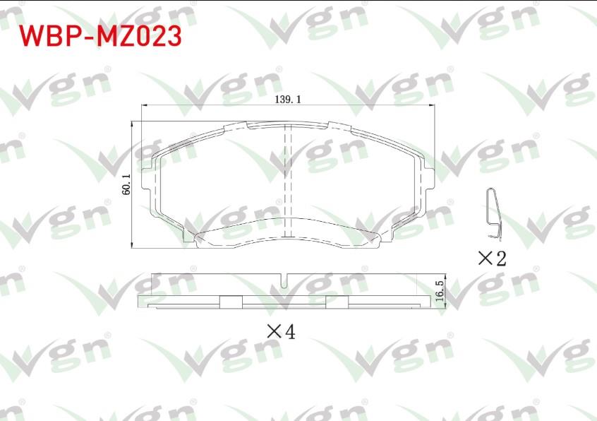FREN BALATA ON MAZDA E 2200 (SR2) 1991-2004