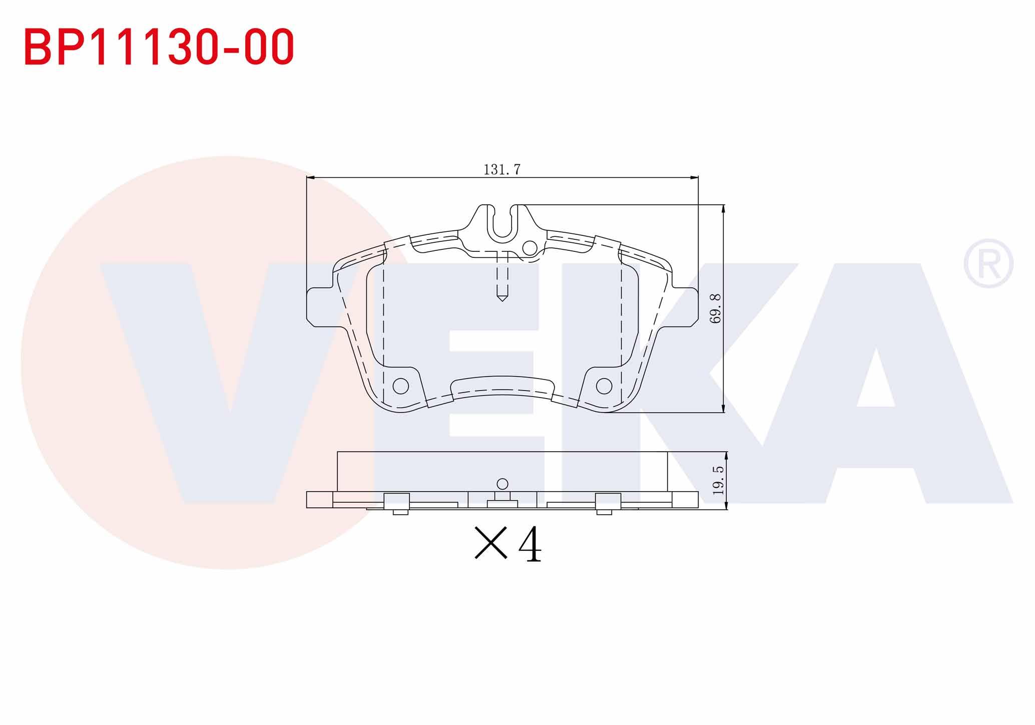 FREN BALATA ON MERCEDES B SERISI (W245) B 200 CDI 2005-2011 / MERCEDES A SERISI (W169) A 200 2004-2012 / MERCEDES B SERISI (W245) B 200 CDI 2005-2011