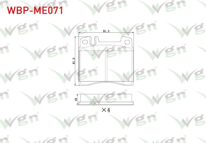 FREN BALATA ON MERCEDES S SERISI (W140) S 320 1991-1998 / S SERISI (W140) S 300 1991-1998
