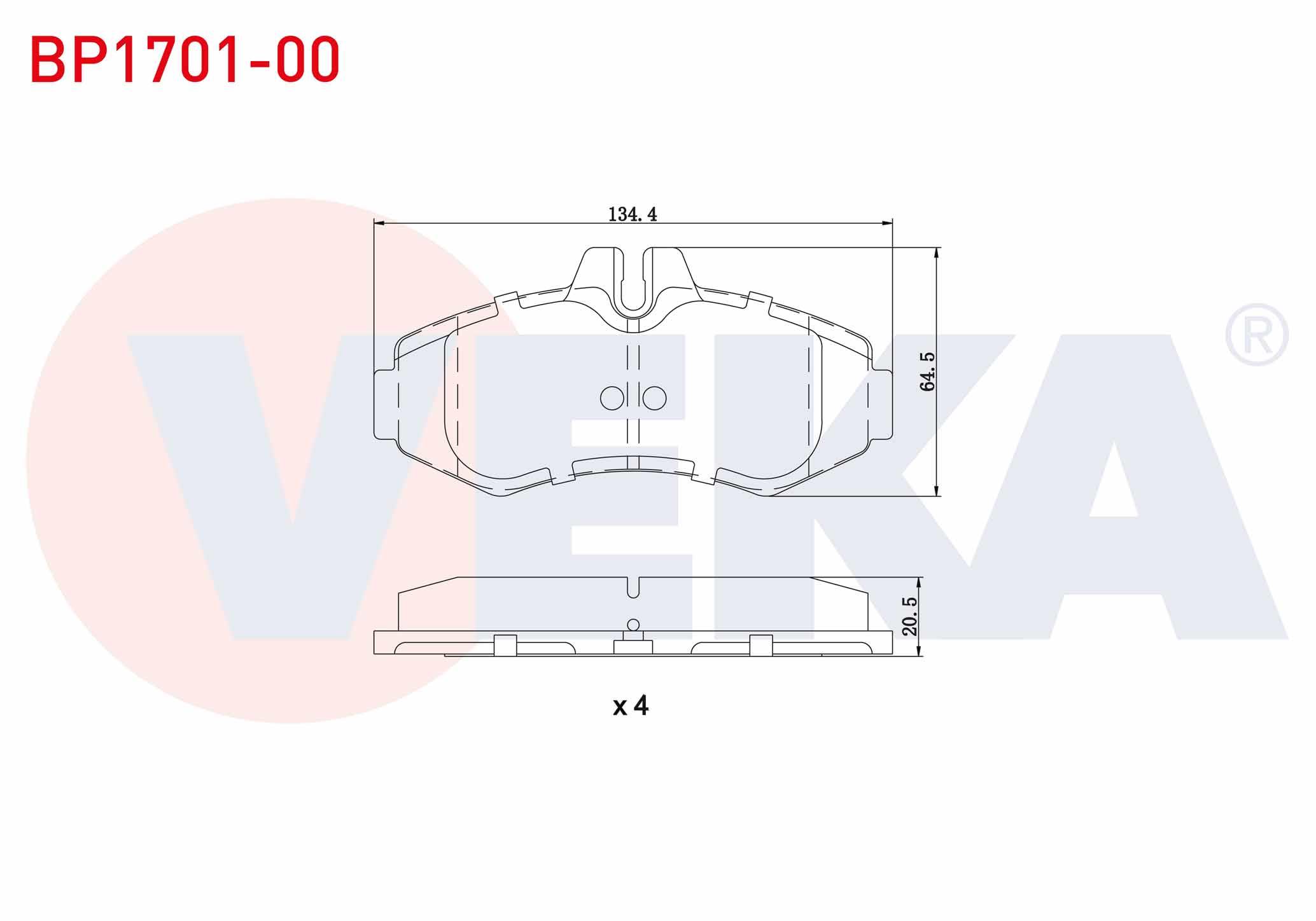 FREN BALATA ON MERCEDES VITO (638) 108 CDI 1997-2003 / VITO (638) 110 CDI 1997-2003