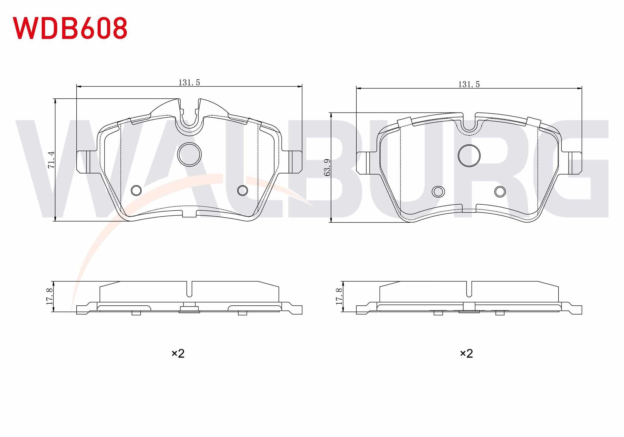 FREN BALATA ON MINI MINI (R56) COOPER 1.6i 2006-2013