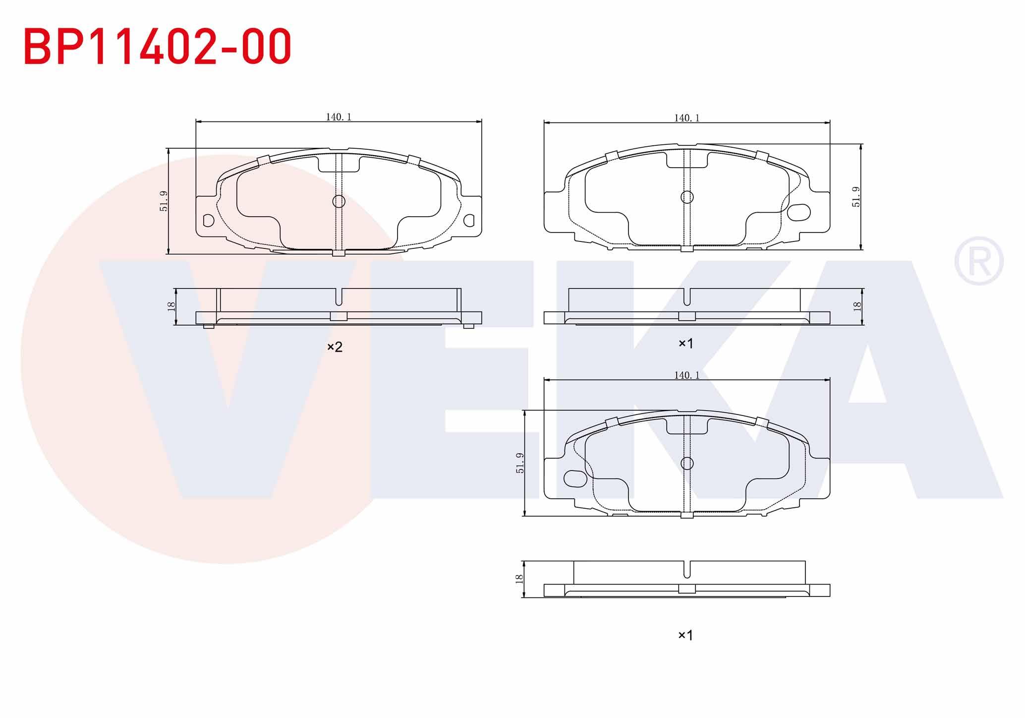 FREN BALATA ON MITSUBISHI CANTER FUSO FE519 3.0 2006-