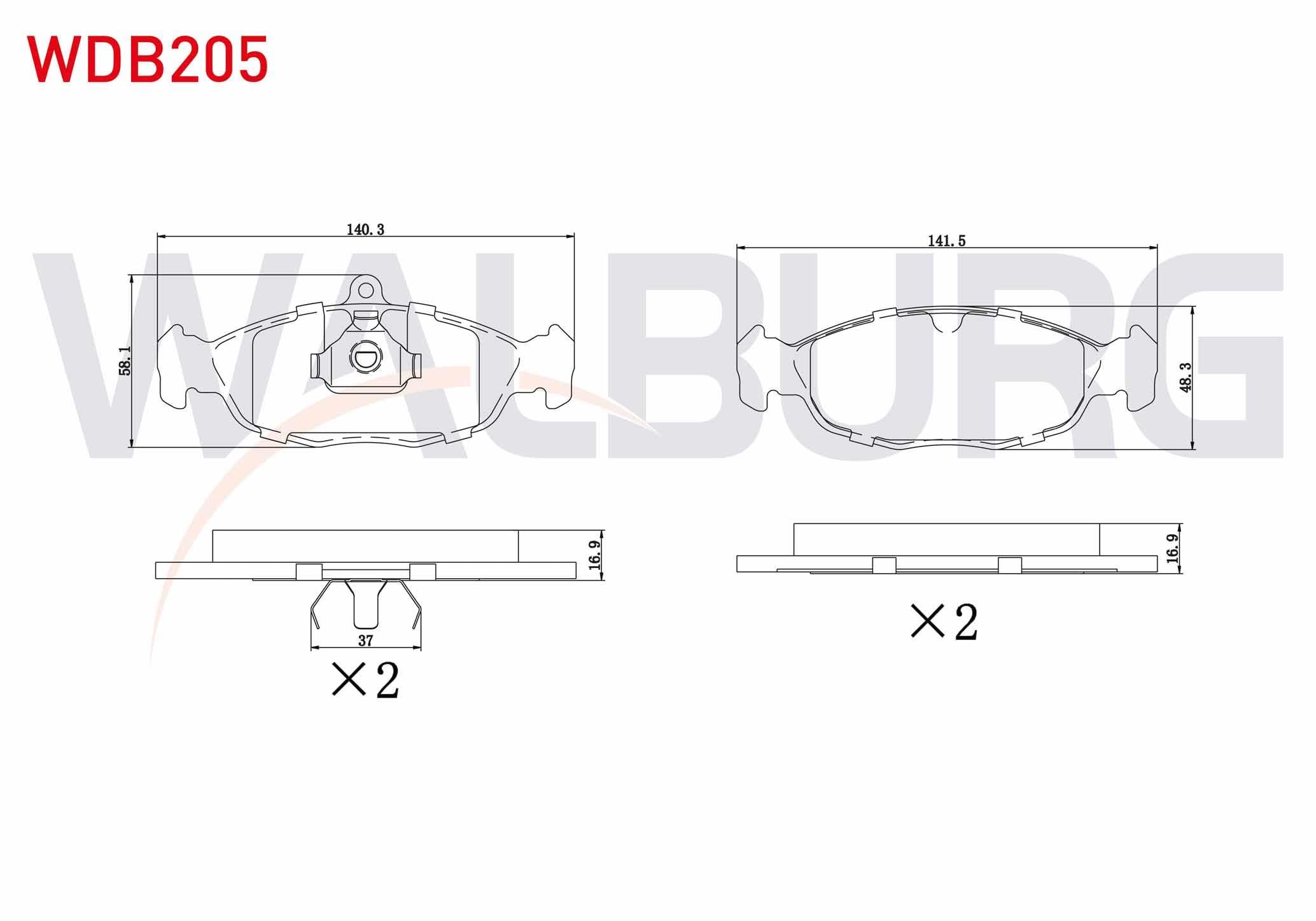 FREN BALATA ON OPEL ASTRA F 1.4i 1991-1998/ 1.6i 1991-1998/ F CLASSIC 1.4i 1998-2002/VECTRA A 1.6 1988-1995/COMBO B 1.2 1994-2001/1.4 1994-2001/CORSA B 1.2i 16v 1993-2000/1.4i 16v 1993-2000