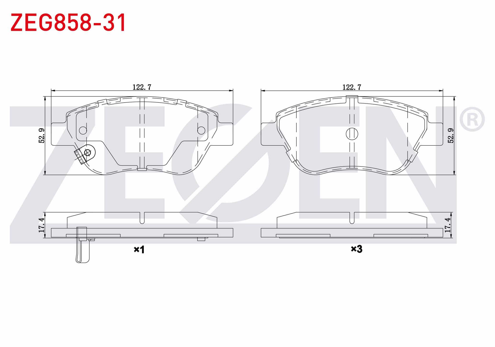 FREN BALATA ON OPEL CORSA D 1.2 2006-2014 / CORSA D 1.0 75 HP 2006-2014