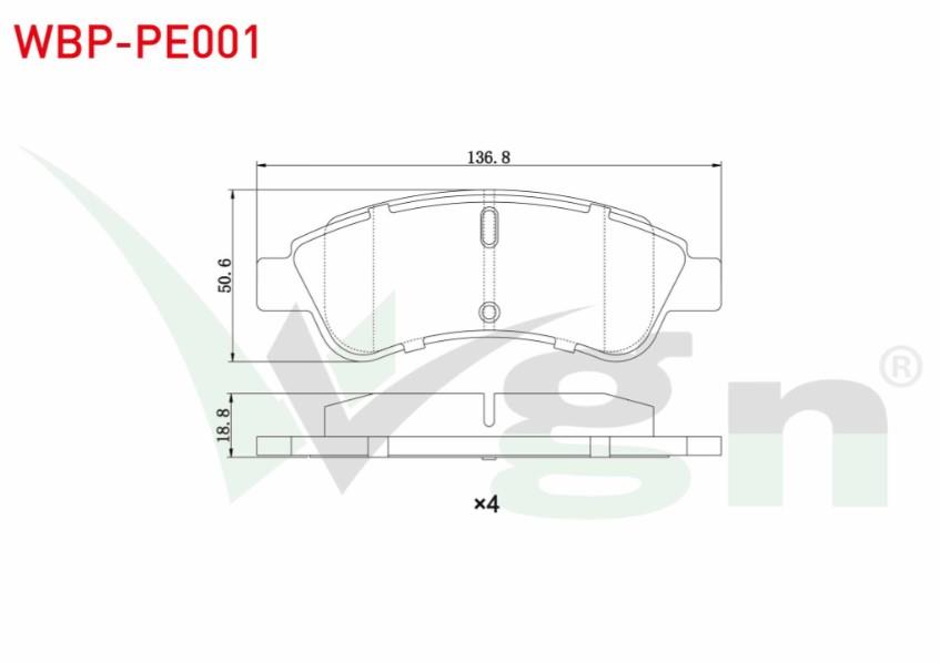 FREN BALATA ON PARTNER 96-08/301 1.6 HDI 12-/307 1.4 HDI 00-07/206 00-/207 05-/208 12-/2008 I 13- /BERLINGO 1.6 HDI 96-08/C-ELYSEE 1.6 HDI 12-/C4 1.6 HDI 04-09/C3 II 1.4 HDI 09-16/CORSA F 1.2 1.5 19-