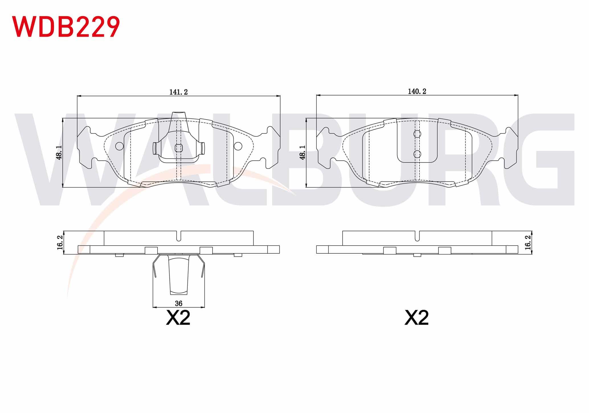 FREN BALATA ON PEUGEOT 106 II 1.4i 1996-2002 / 106 II 1.6i 1996-2002 / XSARA (N1) 1.6 1997-2005 / SAXO 1.4 1996-2004 / 306 1.6i 1993-2002/ 306 1.8i 1993-2002