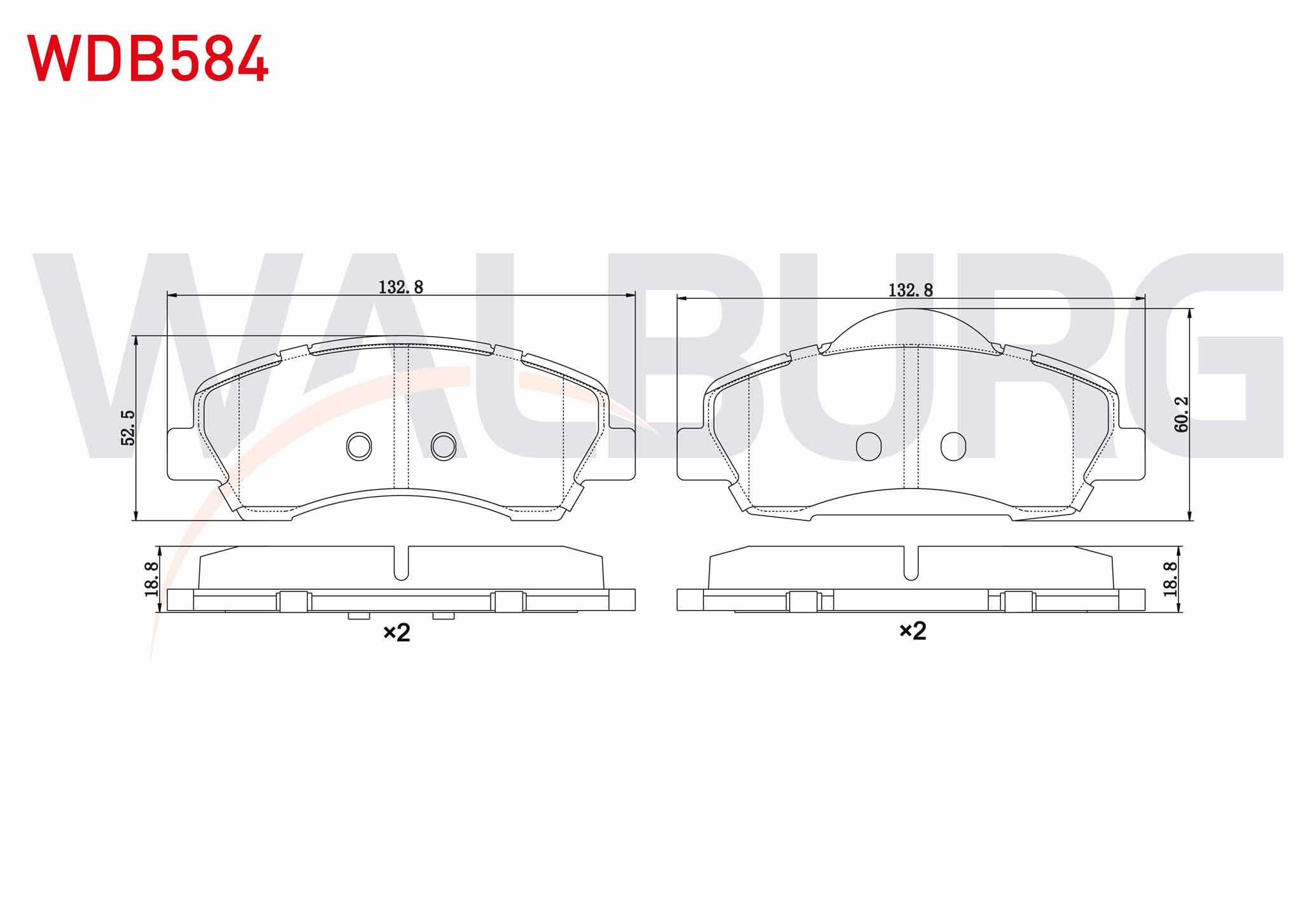 FREN BALATA ON PEUGEOT 301 1.2 VTI 2012- / CITROEN C-ELYSEE 1.2 VTI 2012-