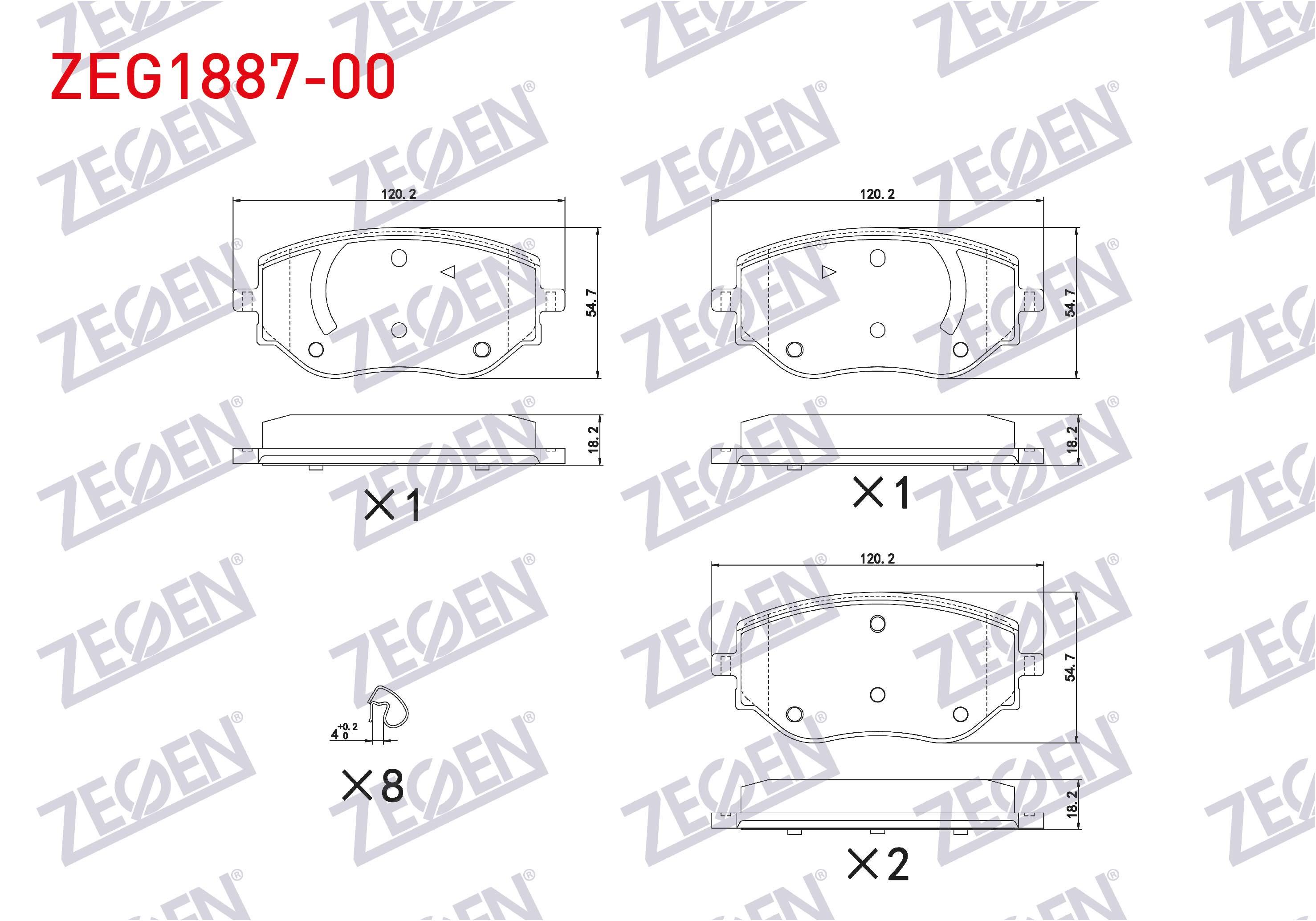 FREN BALATA ON RENAULT CLIO V 1.0 Sce - 1.0 Tce - 1.5 BLUE DCI 2020- / NISSAN MICRA IV (K14) 1.0 IG-T 2018-