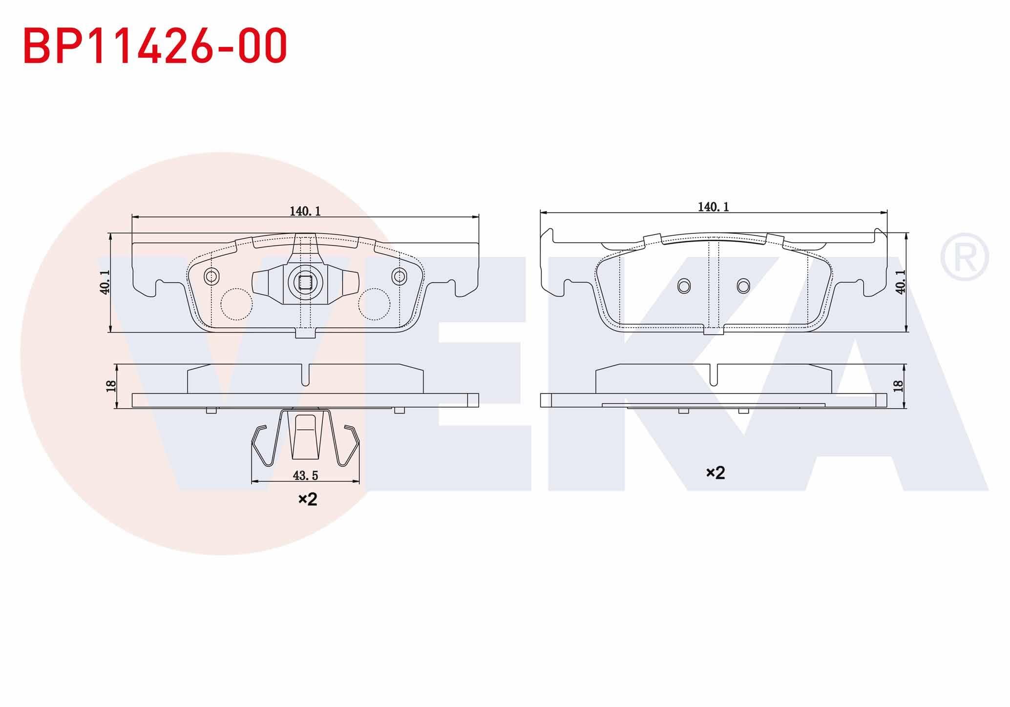 FREN BALATA ON RENAULT SYMBOL III (JZ0/1) 1.5 DCI 16 JANT 2012-/ CLIO IV 1.5 DCI 75 HP 2012-/ CLIO IV 1.2 16v 16 2012-/ DACIA SANDERO STEPWAY 1.5 DCI