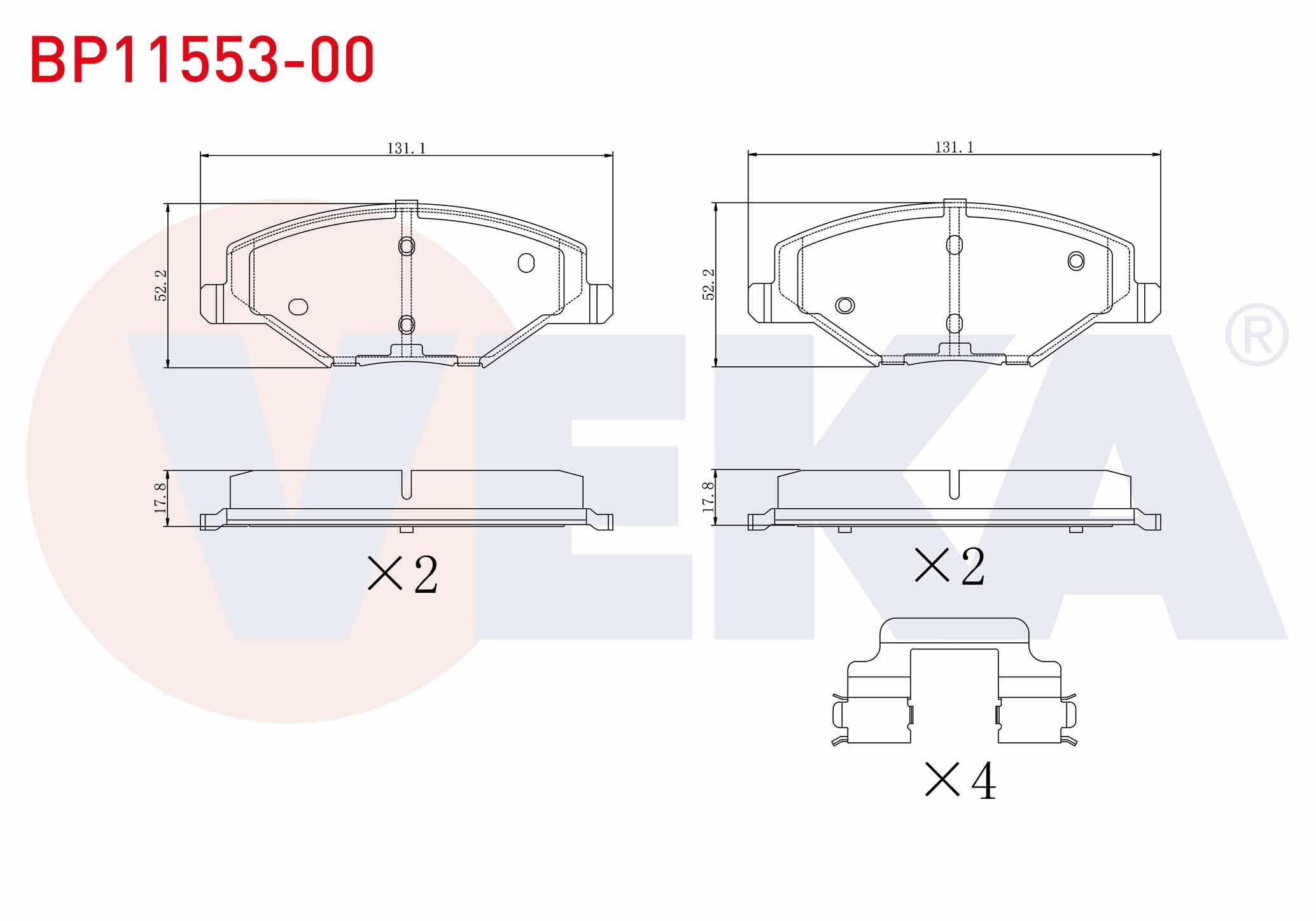 FREN BALATA ON SKODA FABIA II 1.2 2006-2015 / 1.2 TSI 2006-2015 / 1.4 2006-2015 / 1.6 2006-2015