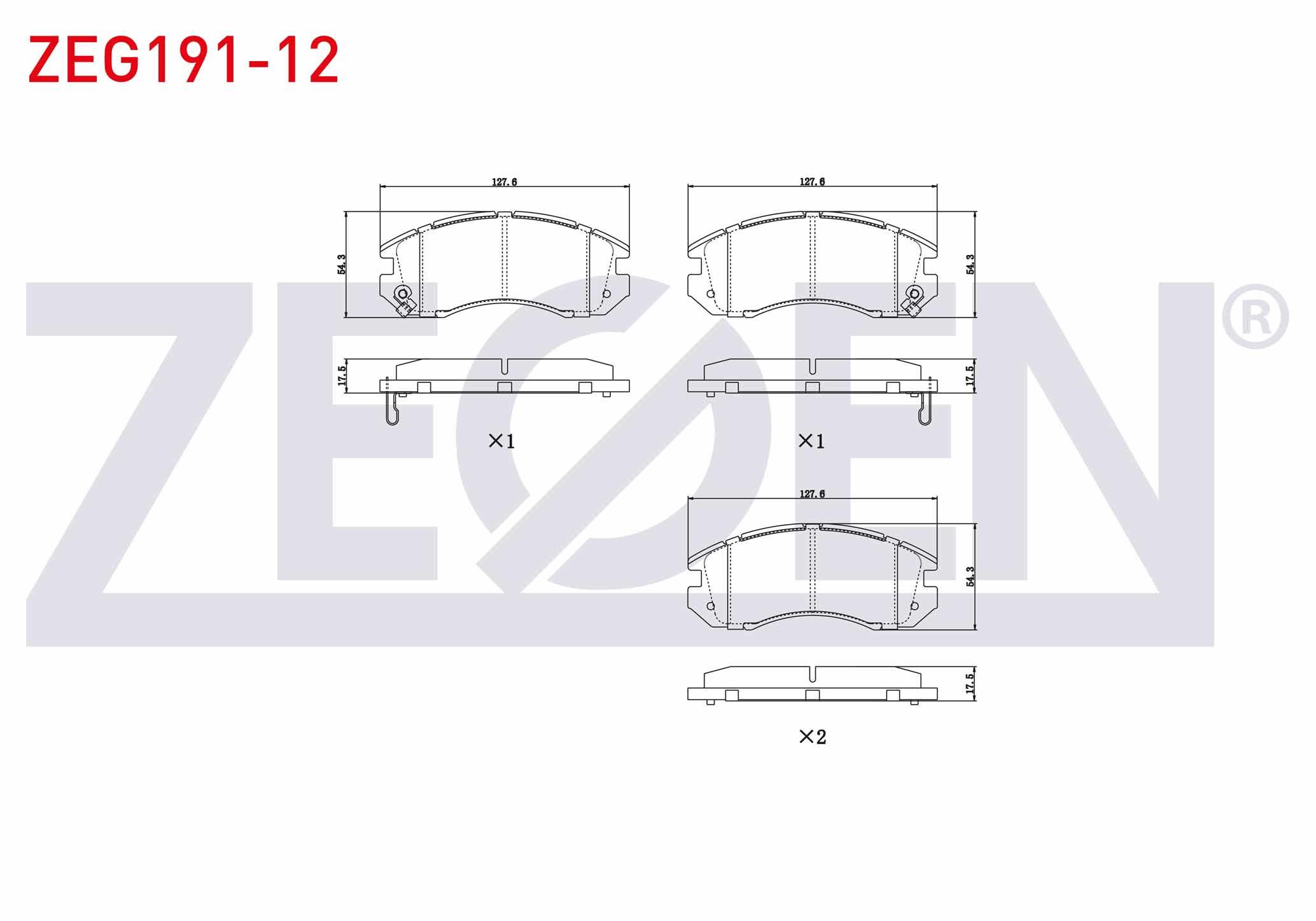 FREN BALATA ON SUBARU IMPREZA (GC) 1.6i 1992-2000 / IMPREZA (GC) 1.8i 1992-2000 / LEGACY III (BE,BH) 2.0i 1998-2003