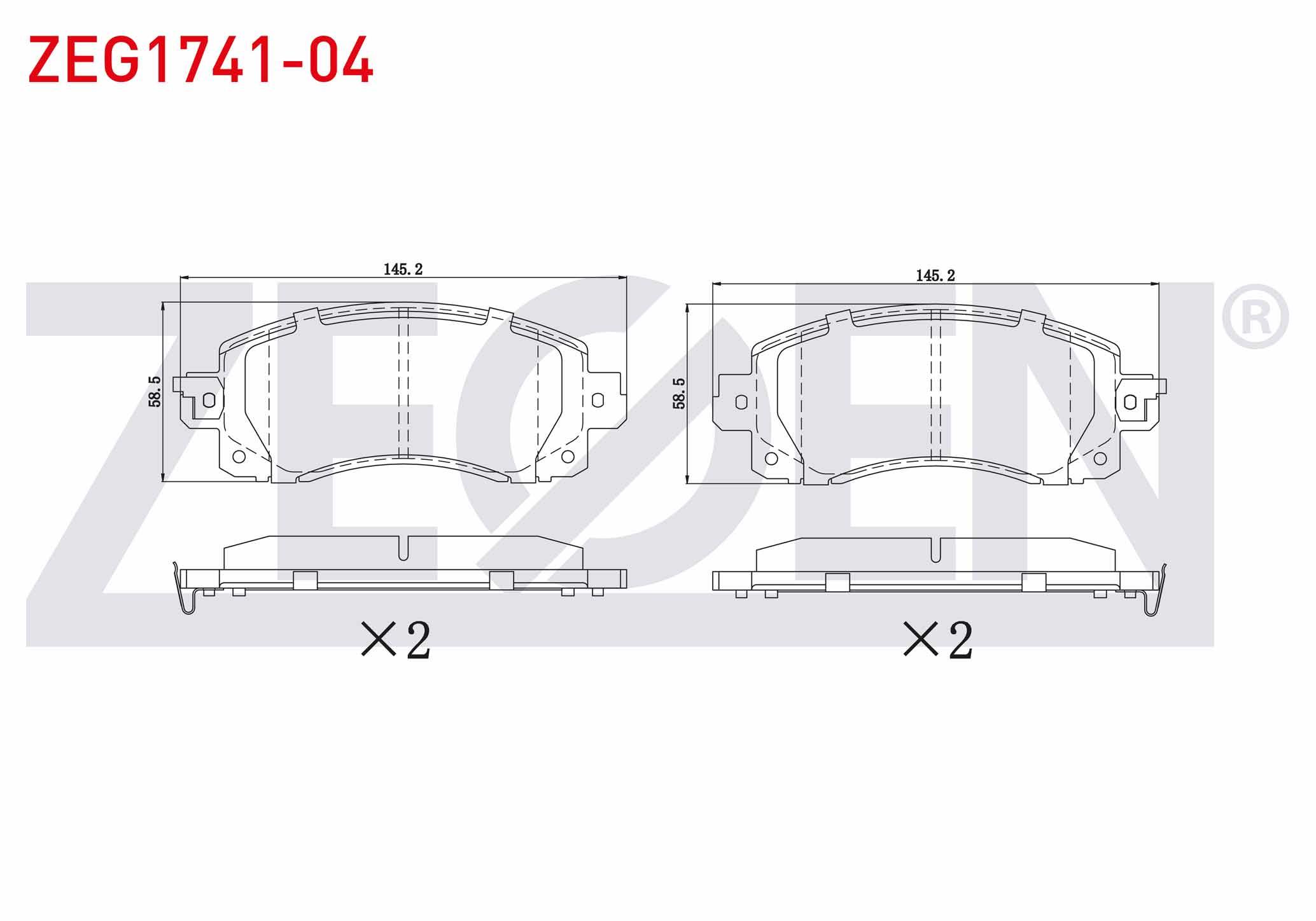 FREN BALATA ON SUBARU XV 1.6i 2017- / FORESTER 2.0 2018-