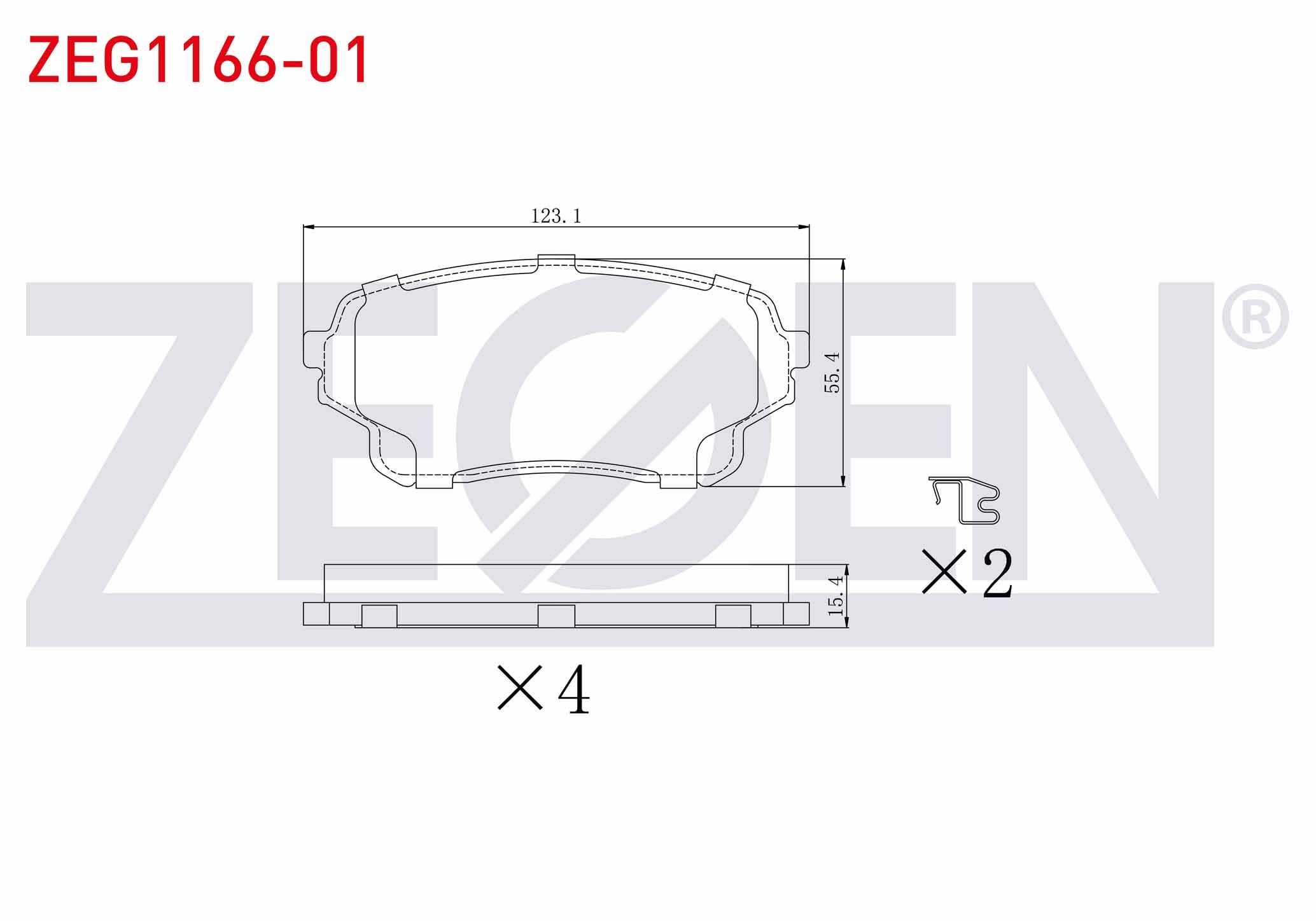 FREN BALATA ON SUZUKI GRAND VITARA II (JT) 2.0i 2005- / SUZUKI GRAND VITARA II (JT) 1.6 VVT-I 2005- / SUZUKI GRAND VITARA II (JT) 1.9 DDIS 2005-