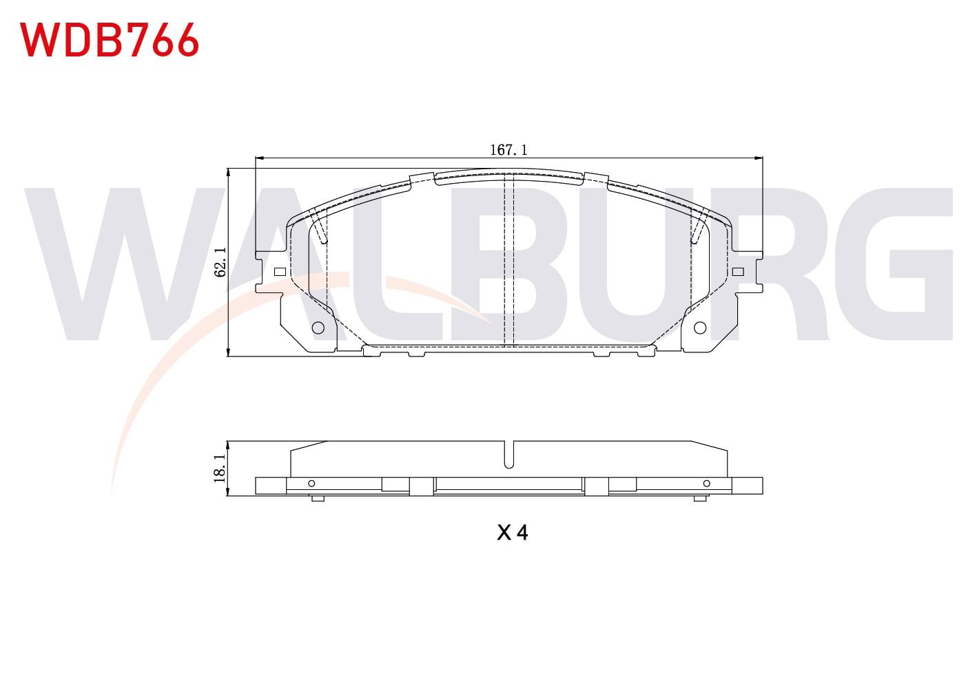 FREN BALATA ON TEL DELIKLI JEEP CHEROKEE (KL) 2.0 CRD 2014- / CHEROKEE (KL) 3.2 V6 2014-