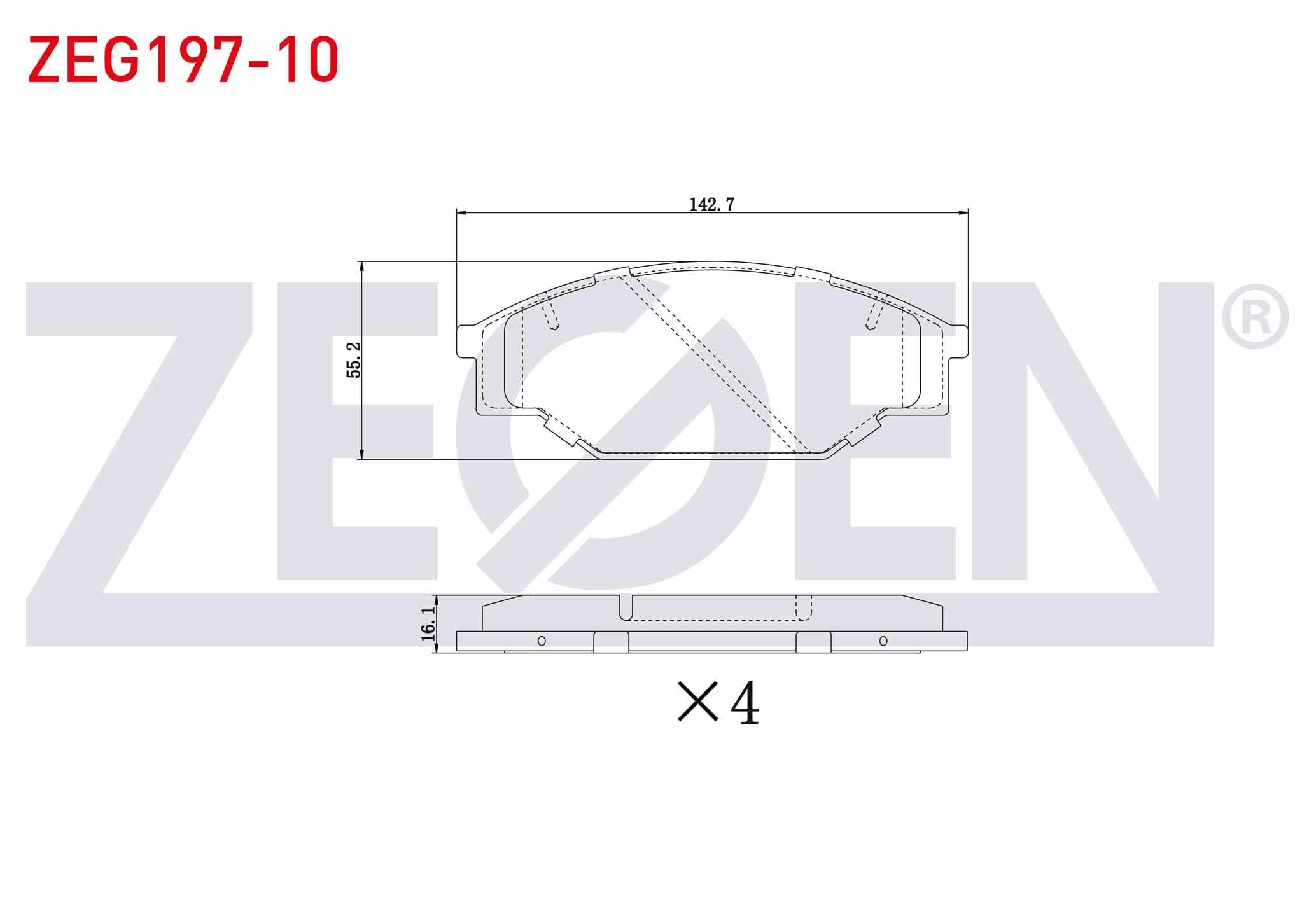 FREN BALATA ON TEL DELIKLI TOYOTA HI-LUX PICK UP (_N_) 2.4 D 4X4 1983-2005 / HI-ACE II (H5_) 2.4 D 1983-1989 / HI-LUX PICK UP (_N_) 2.5 D 1983-2005