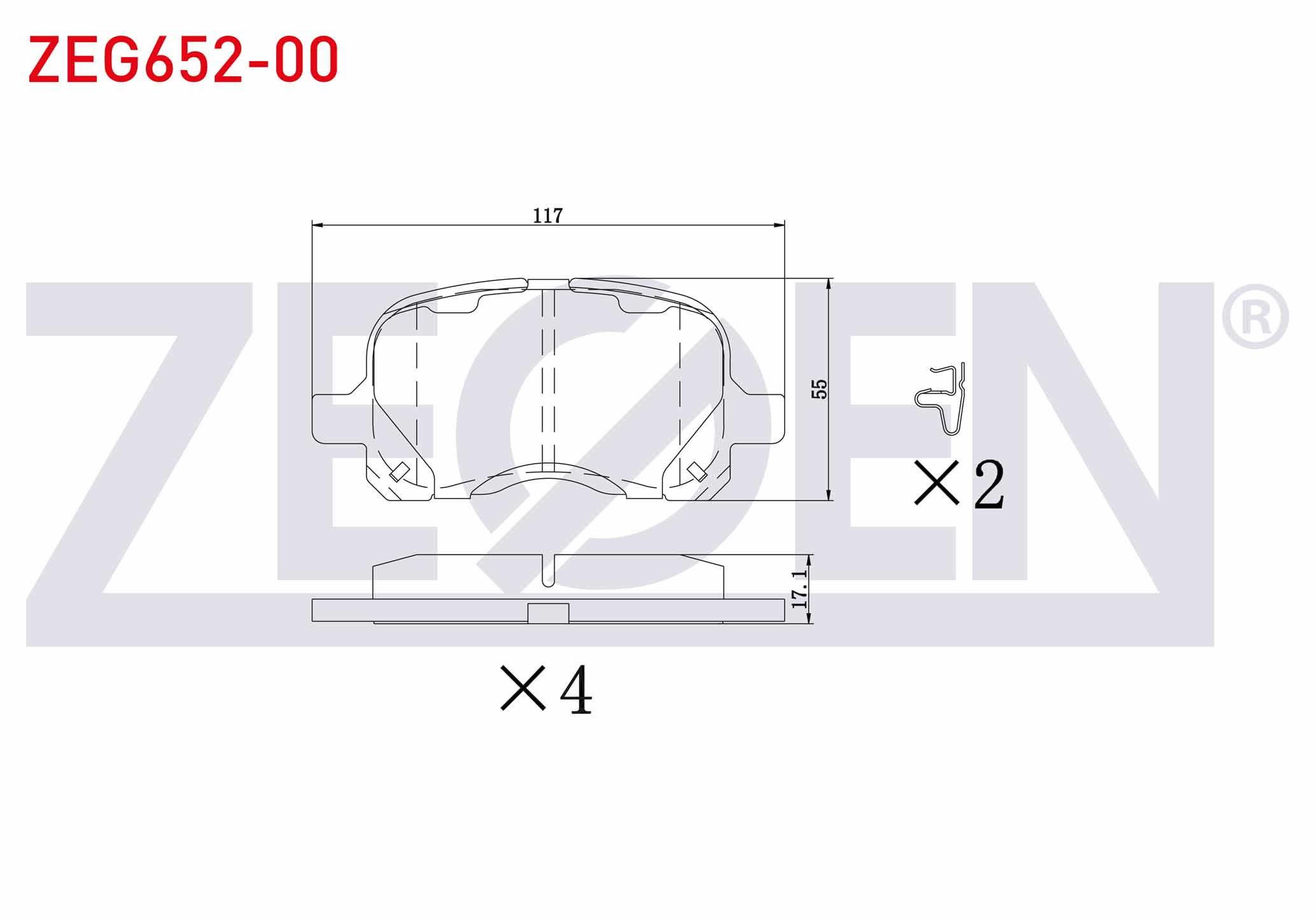 FREN BALATA ON TOYOTA COROLLA (_E11_) 1.4i 1997-2002 / COROLLA (_E11_) 1.6i 1997-2002 / COROLLA (_E11_) 2.0 D 1997-2002 / COROLLA (_E11_) 2.0 D-4D 1997-2002