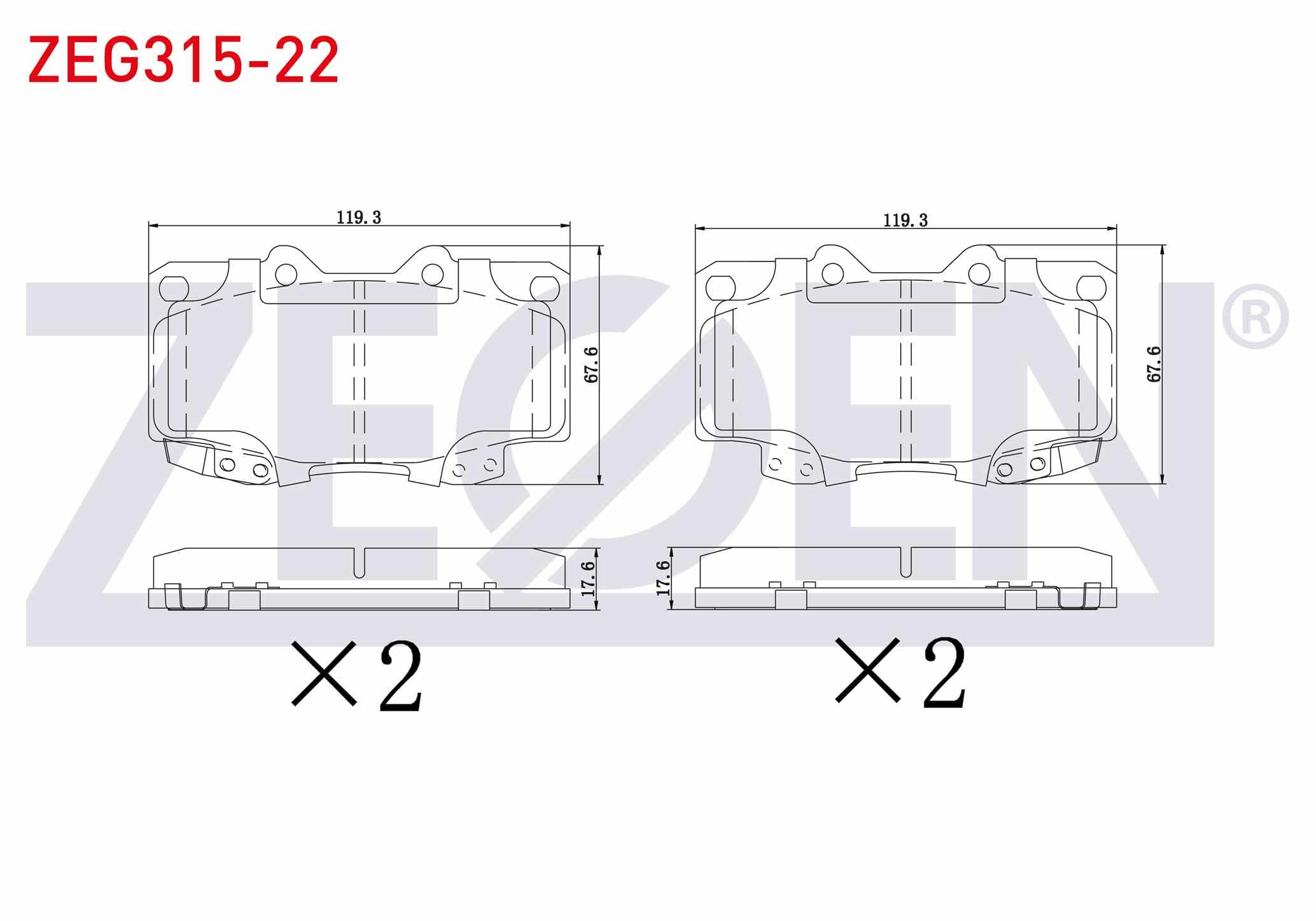FREN BALATA ON TOYOTA HI-LUX PICK UP 2.5 D 2005-2011 / HI-LUX PICK UP 2.5 D-4D 2005-2011 / HI-LUX PICK UP 3.0 D-4D 2005-2011